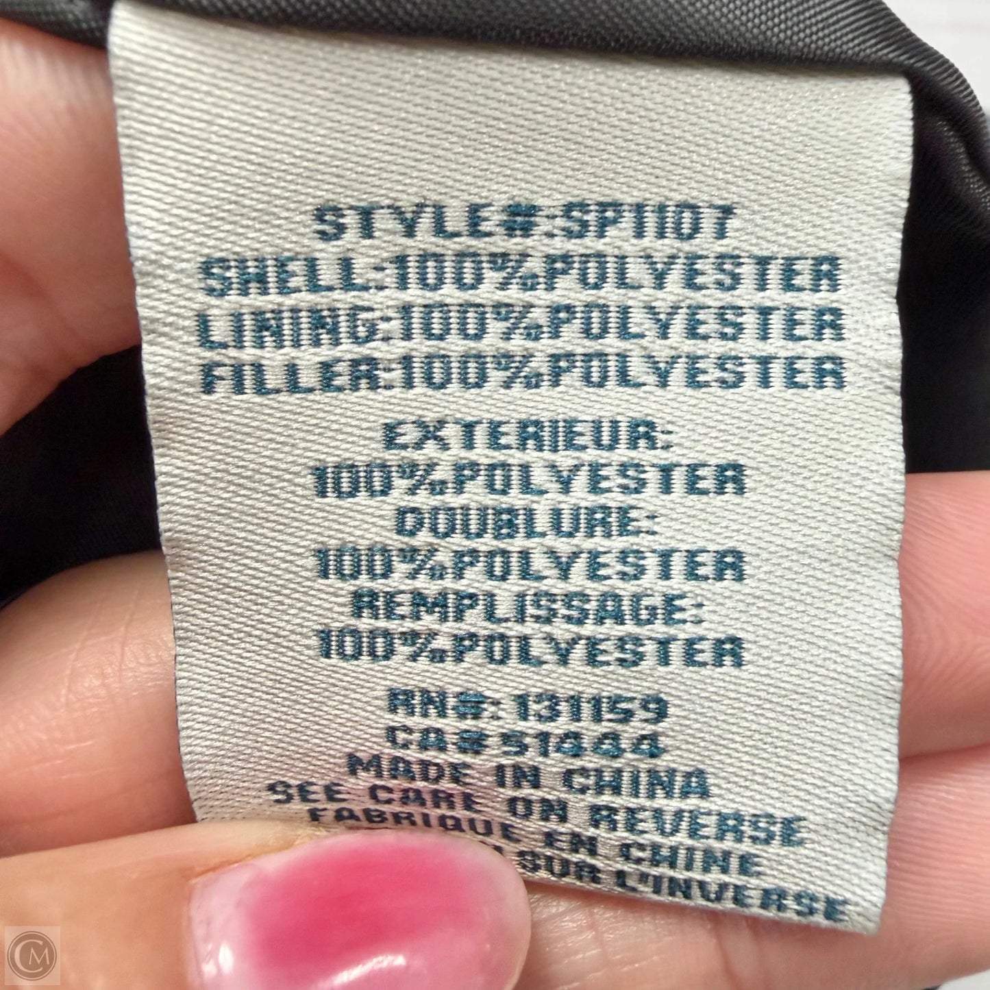 Coat Puffer & Quilted By Sebby In Camouflage Print, Size: Xl