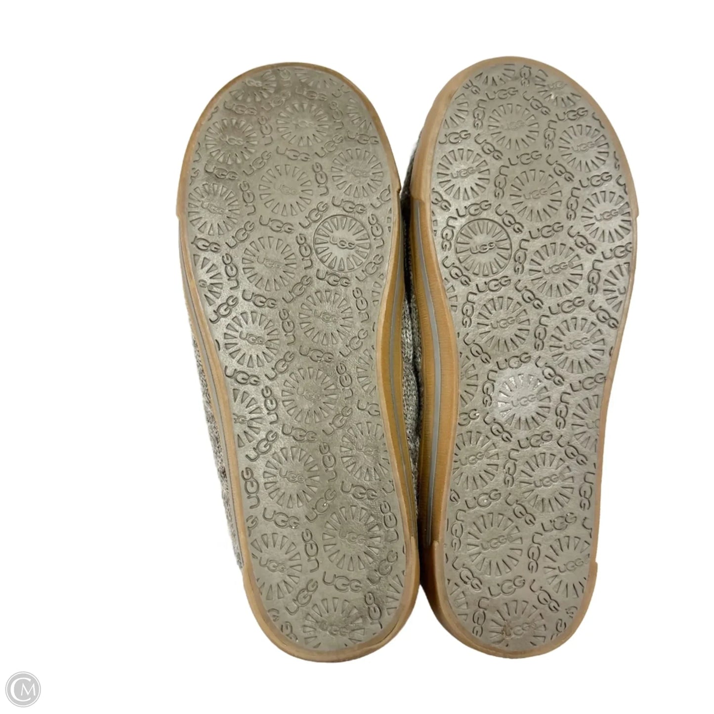 Slippers Designer By Ugg In Grey, Size: 7