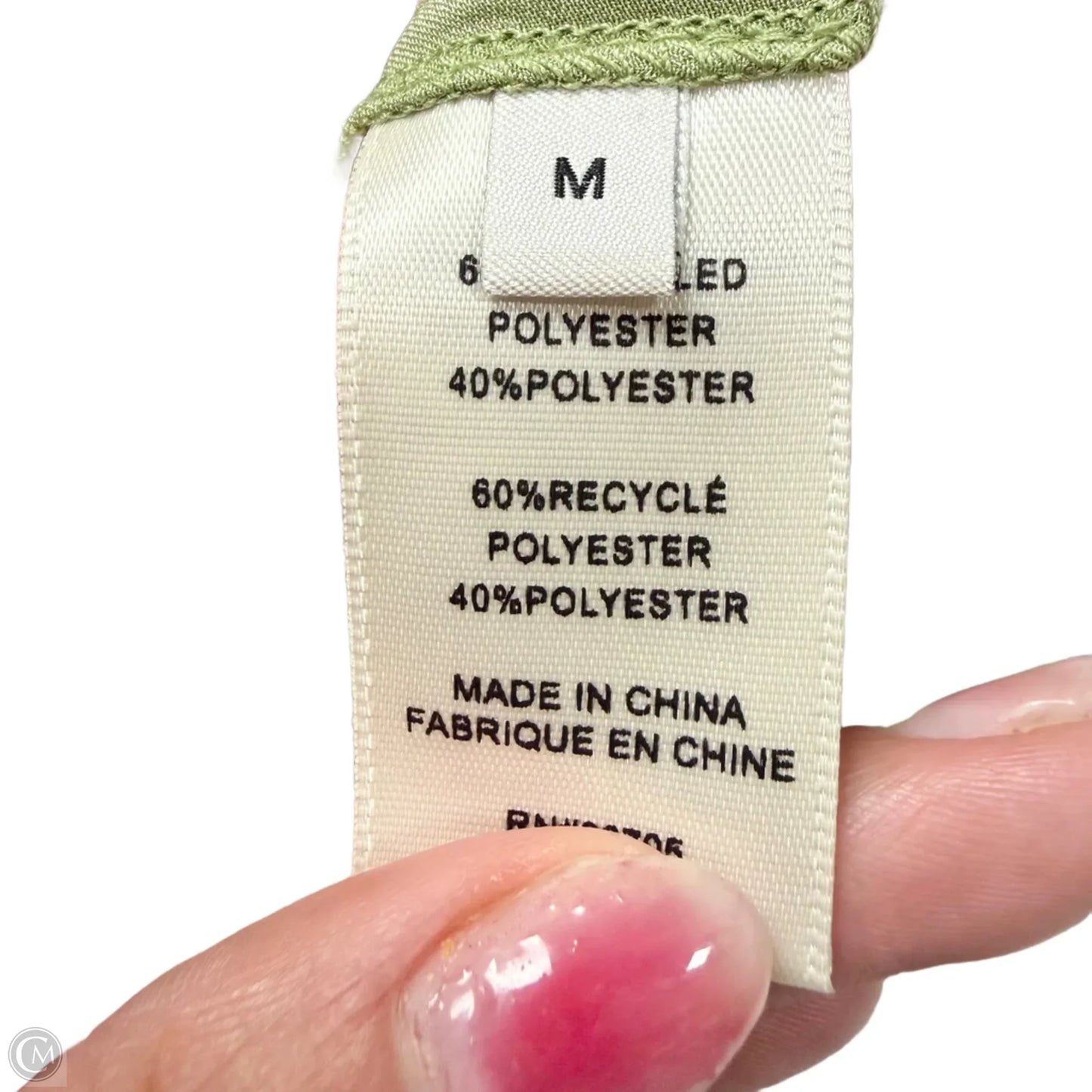 Blouse Long Sleeve By Rebecca Taylor In Green, Size: S