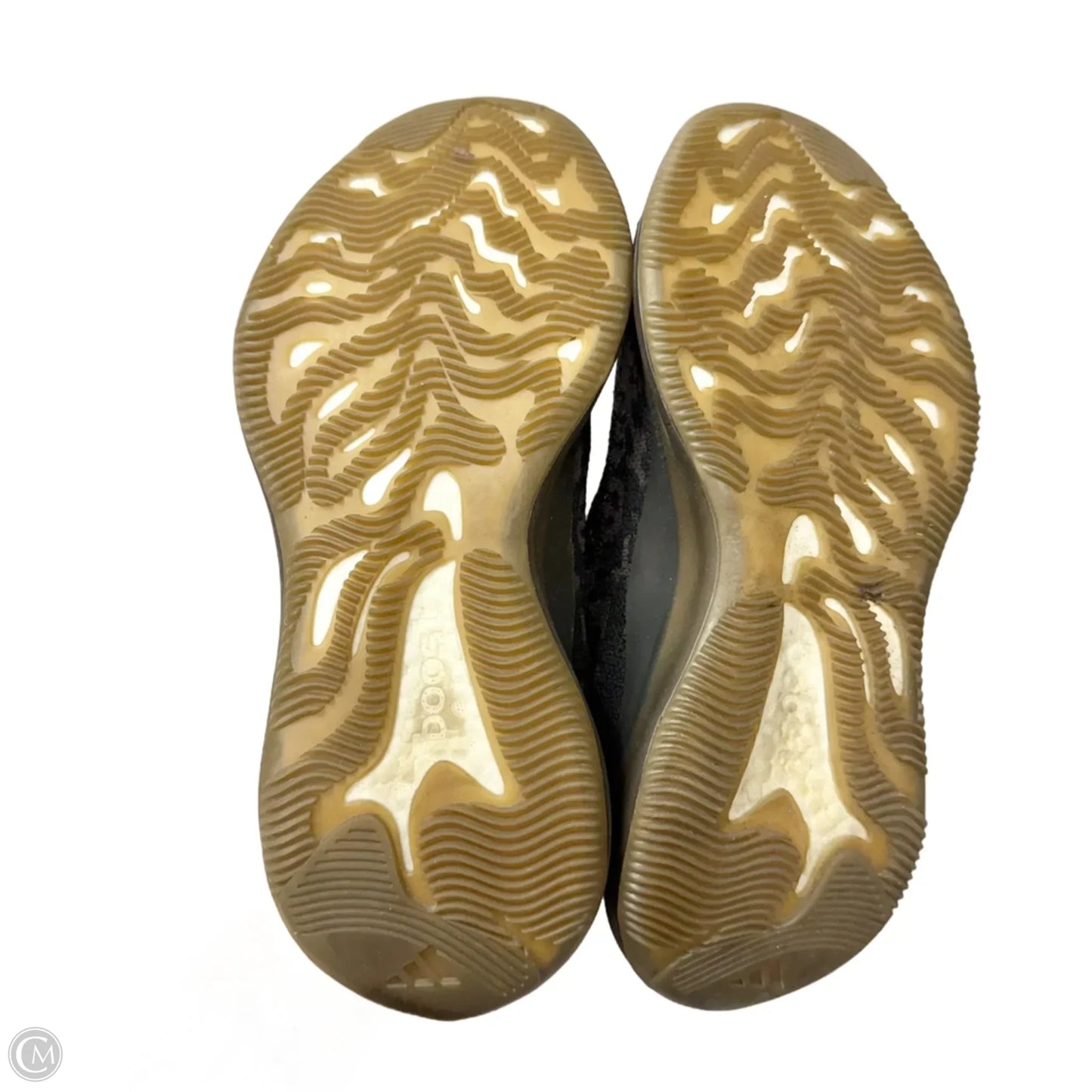 Shoes Luxury Designer By Yeezy In Black & Brown, Size: 10