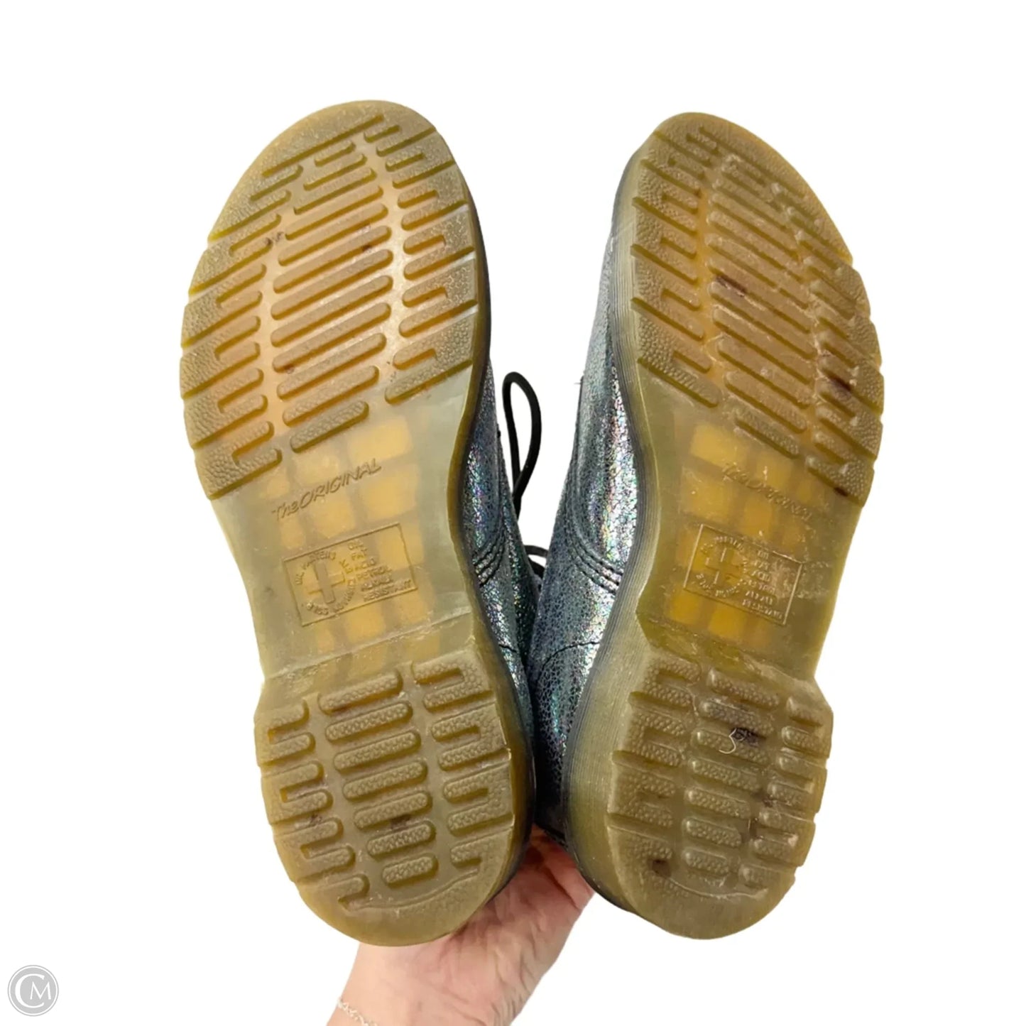 Boots Combat By Dr Martens In Silver, Size: 8