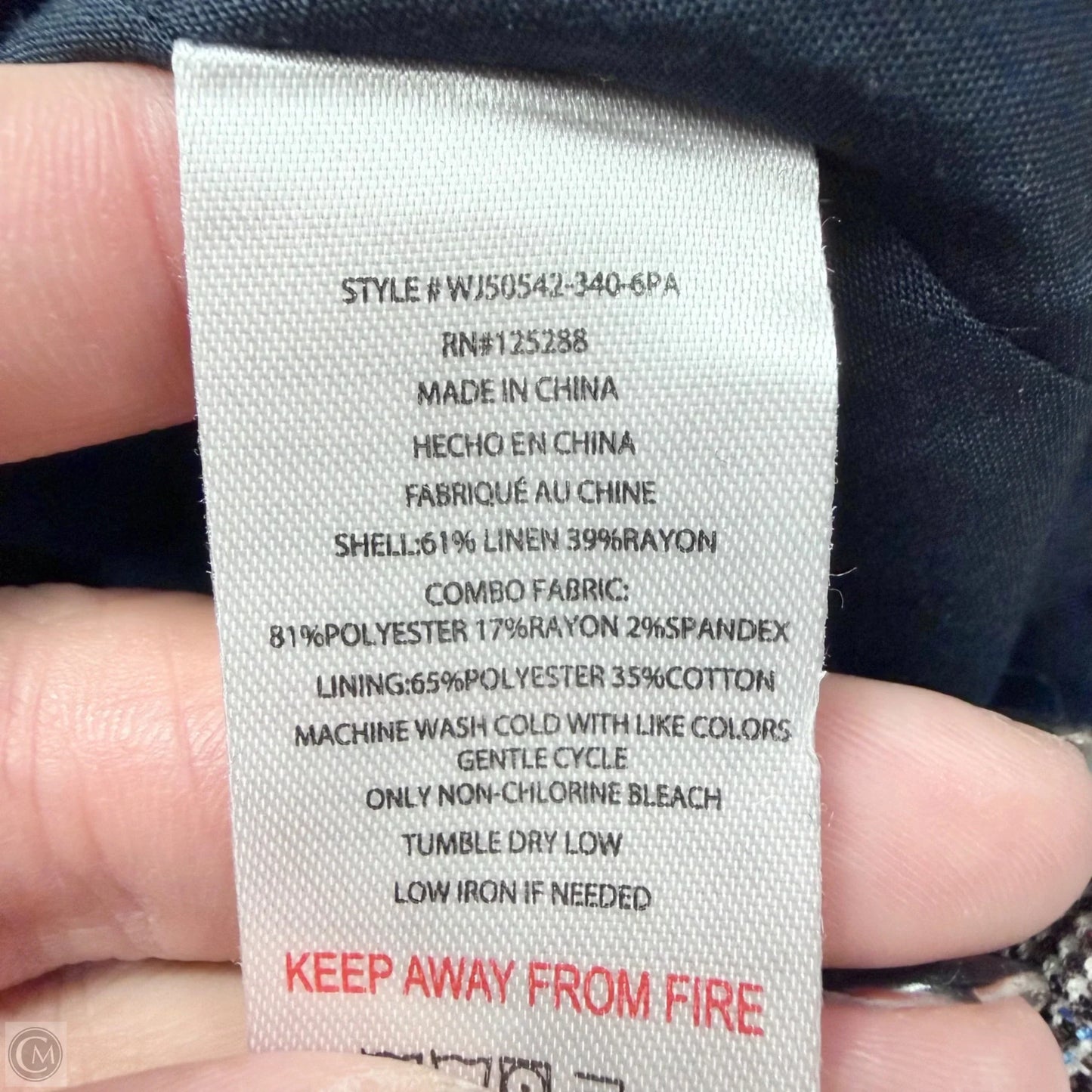 Blazer Designer By Jason Wu In Navy, Size: L