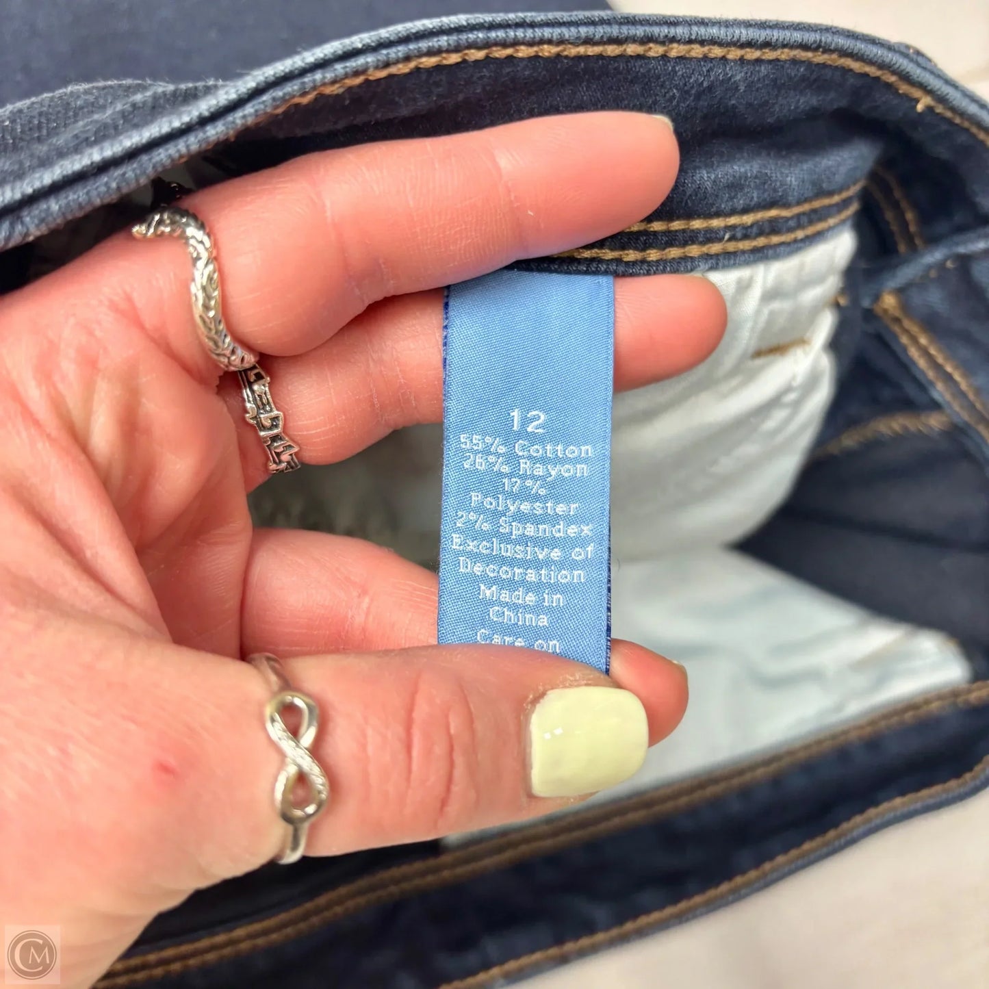 Shorts By Simply Vera In Blue Denim, Size: 12