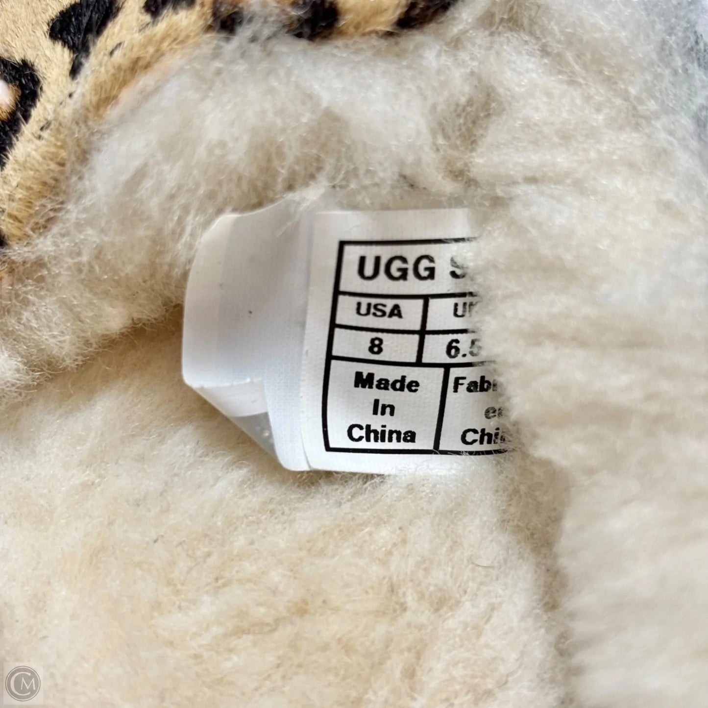 Slippers Designer By Ugg In Animal Print, Size: 8