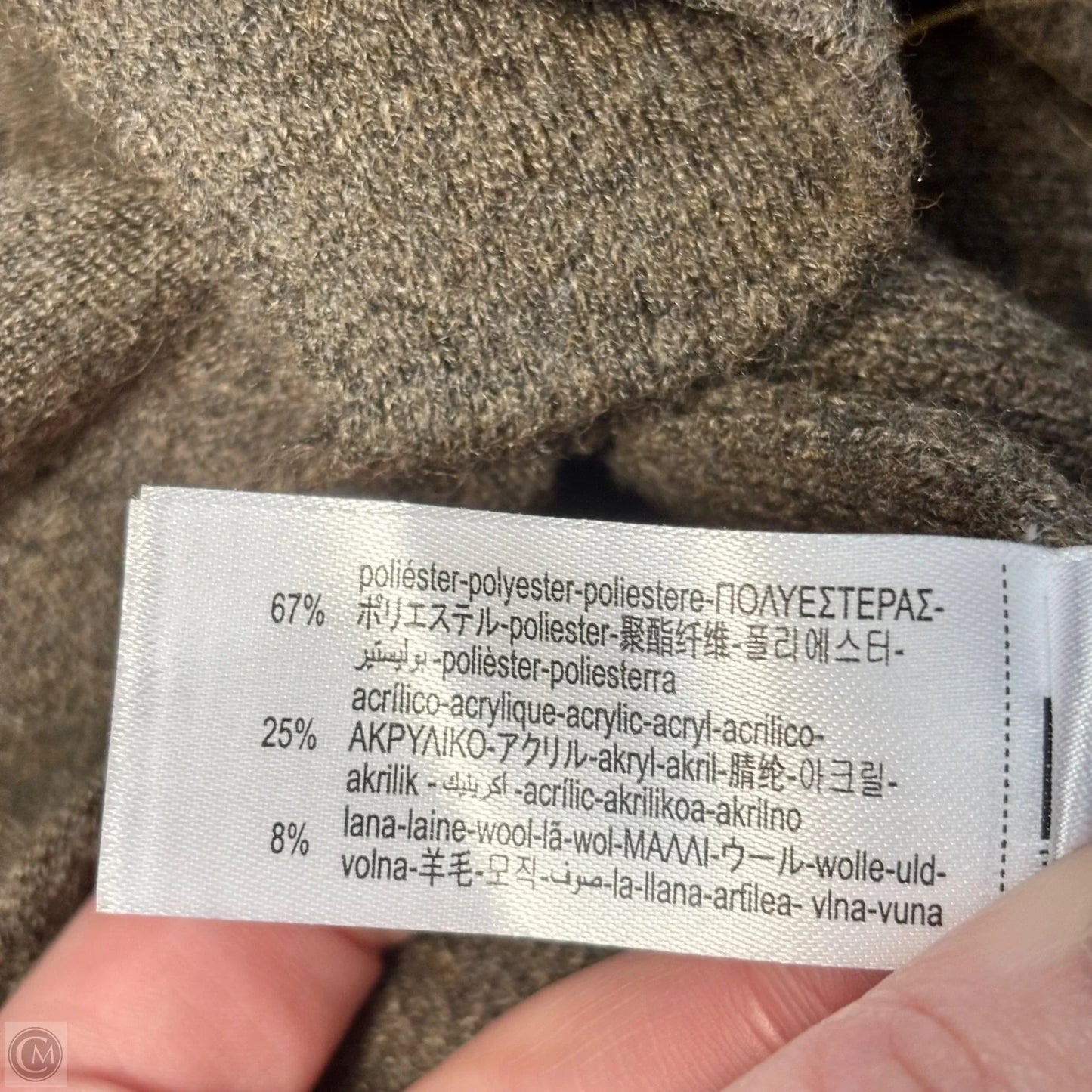 Sweatshirt Collar By Zara In Brown, Size: L