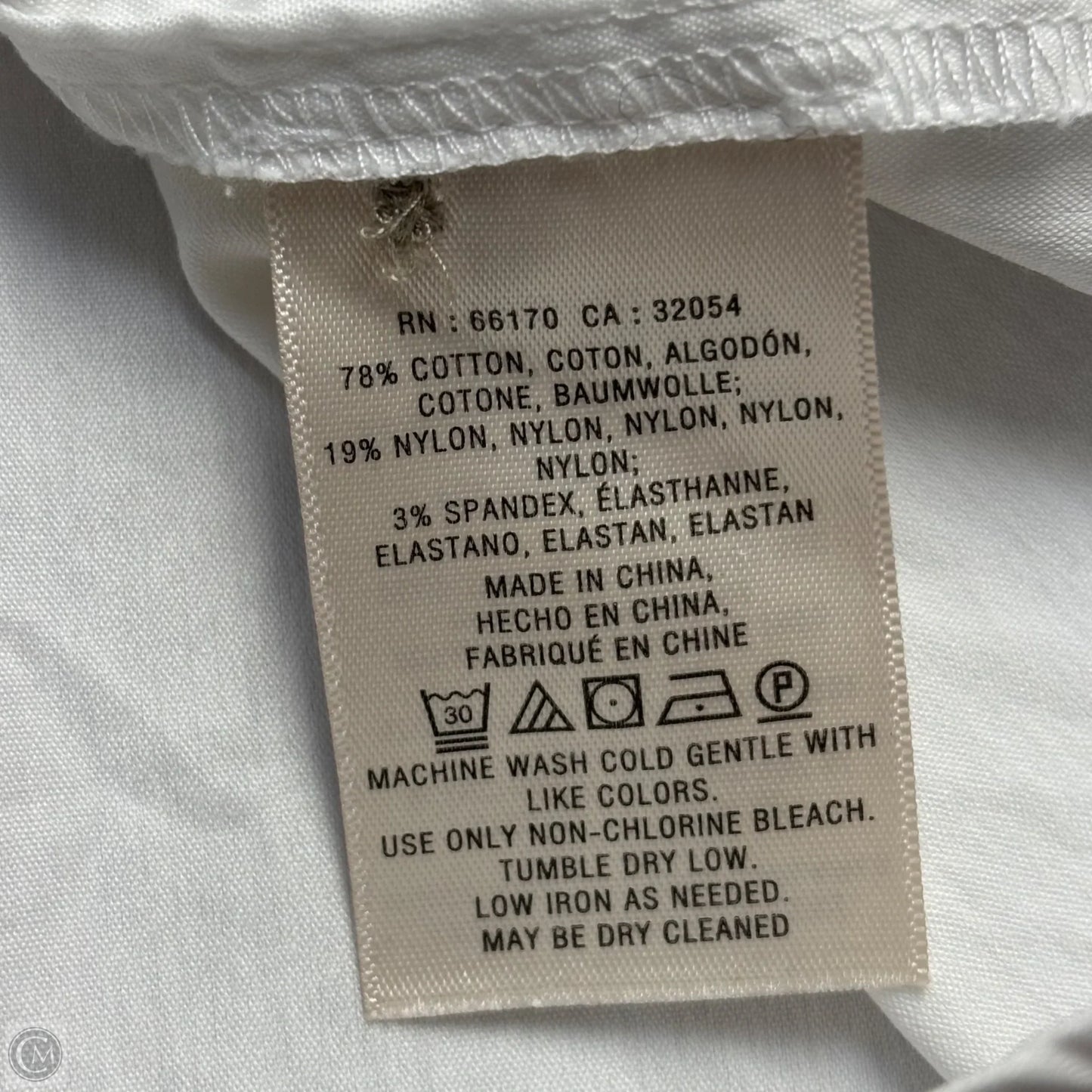 Top Long Sleeve By Maeve In White, Size: L