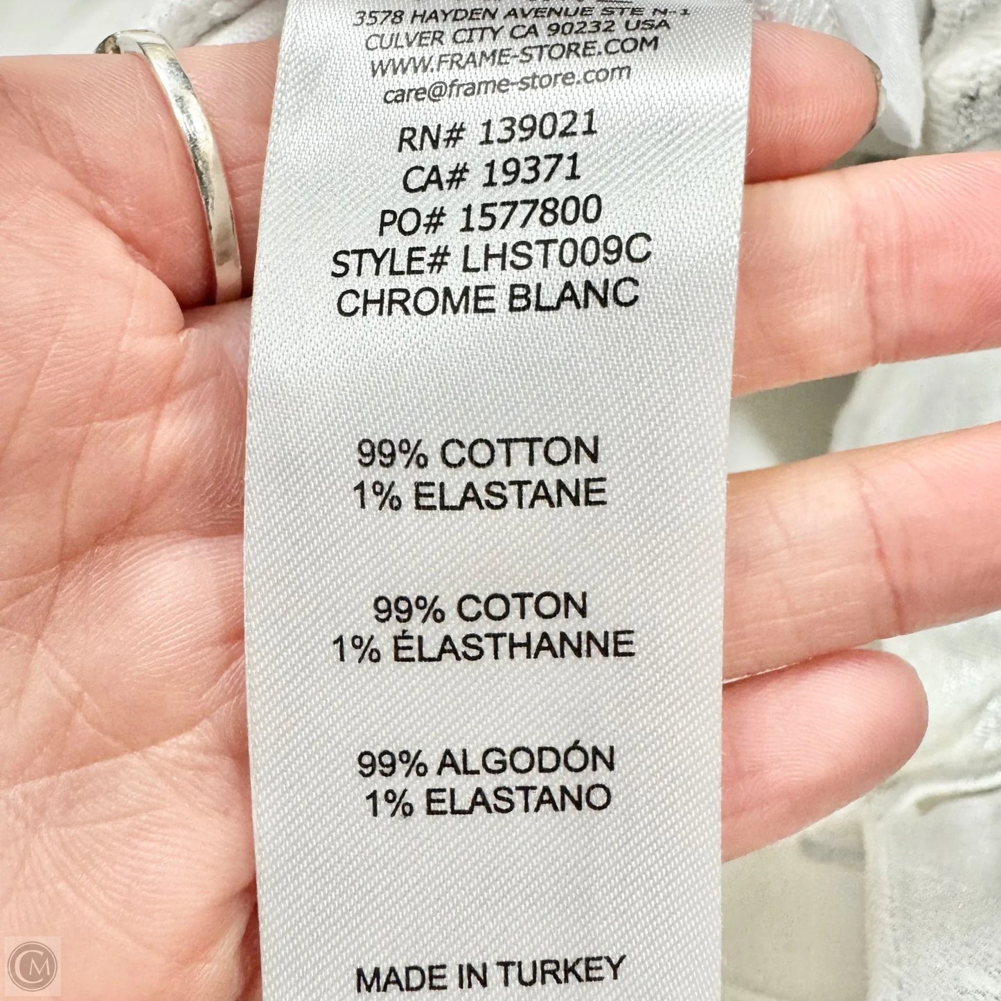 Jeans Straight By Frame In Silver, Size: 2