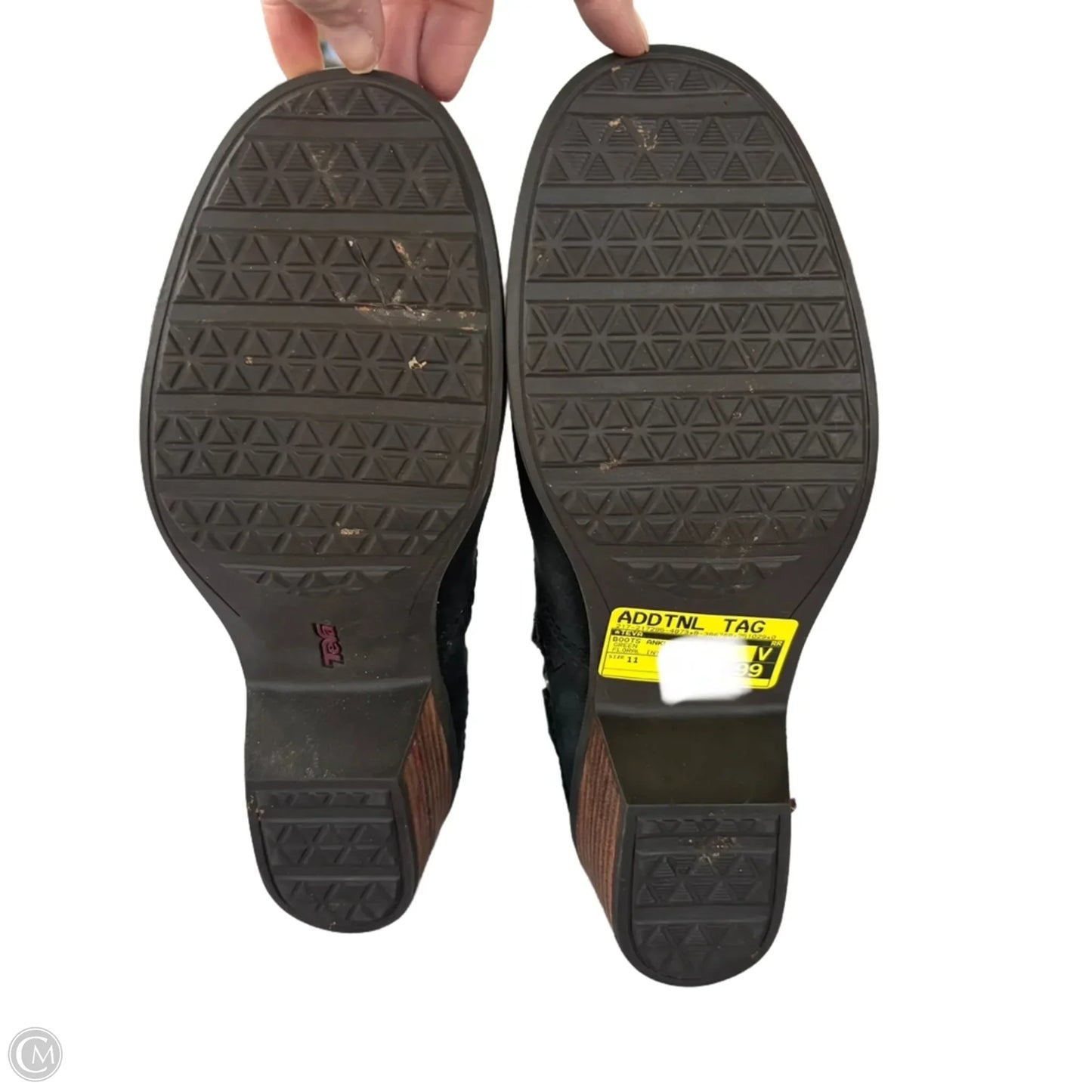 Boots Ankle Heels By Teva In Green, Size: 11