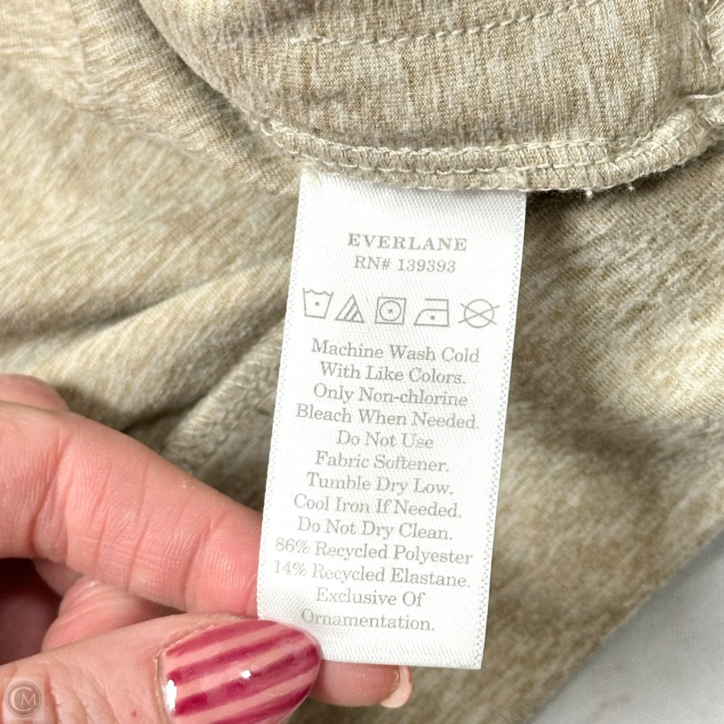 Athletic Sweatshirt Hoodie By Everlane In Tan, Size: Xs