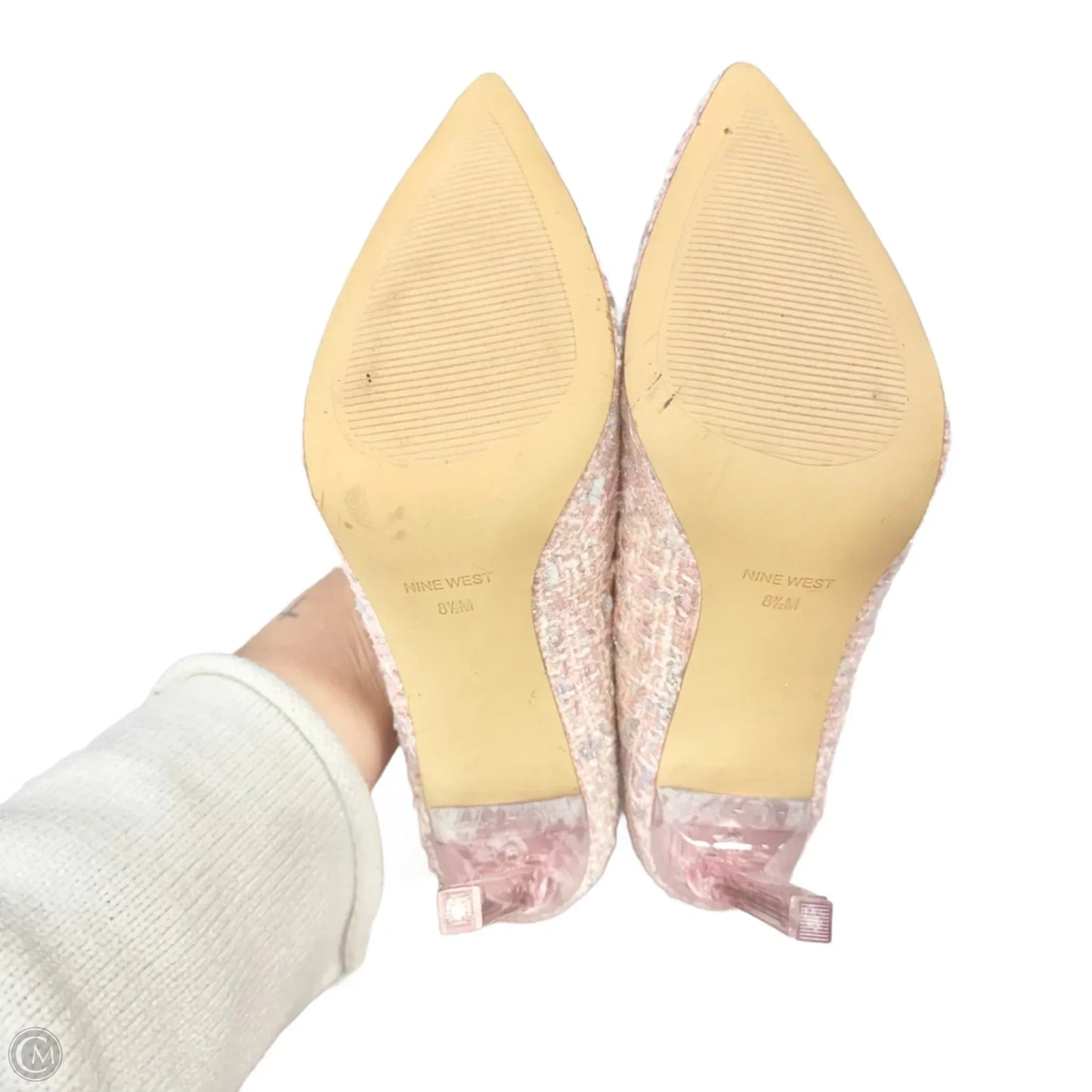 Shoes Heels Stiletto By Nine West In Pink, Size: 8.5