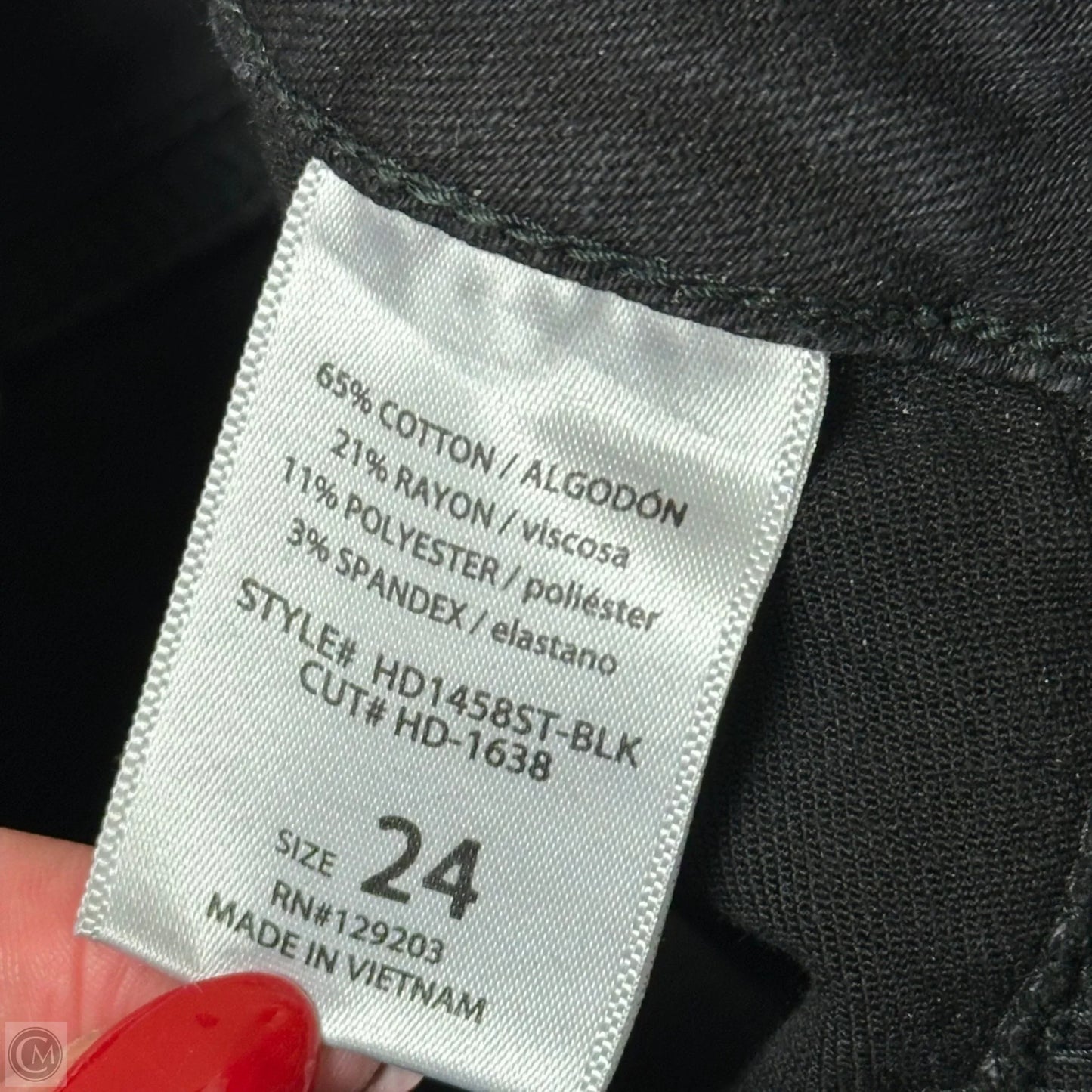 Jeans Straight By Hidden In Black, Size: 0