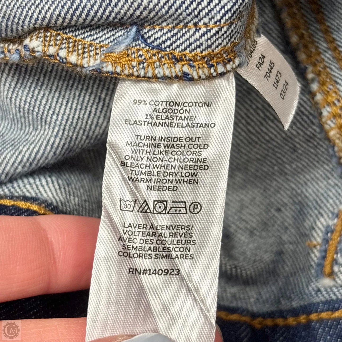 Jacket Denim By Loft In Blue Denim, Size: M