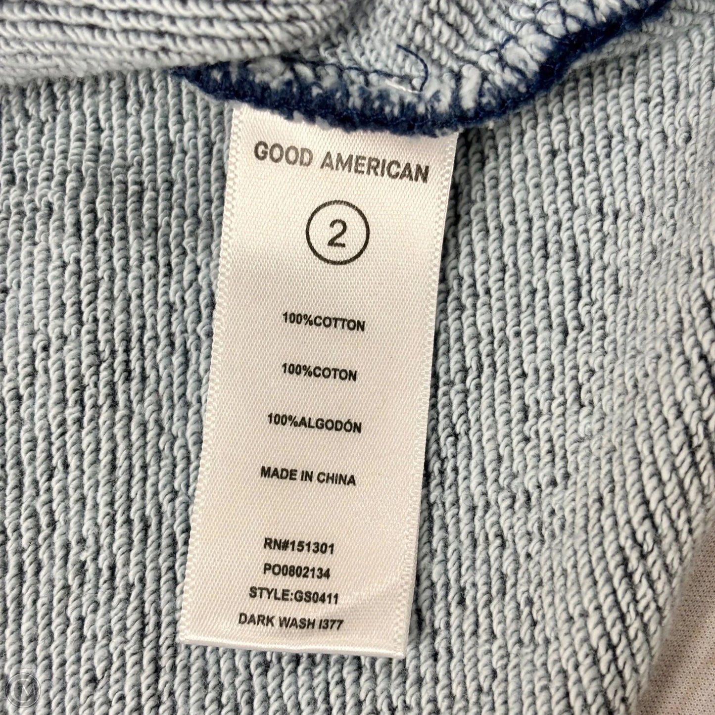 Sweatshirt Crewneck By Good American In Blue, Size: Xs