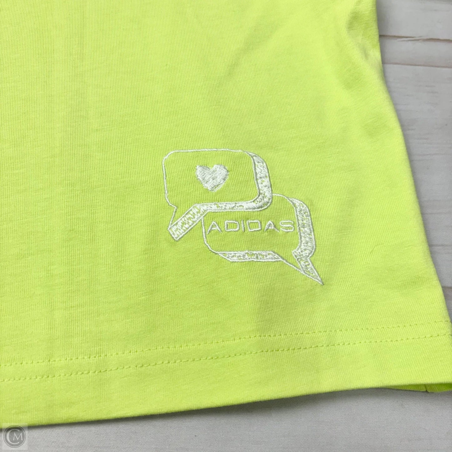 Top Short Sleeve By Adidas In Green, Size: Xl