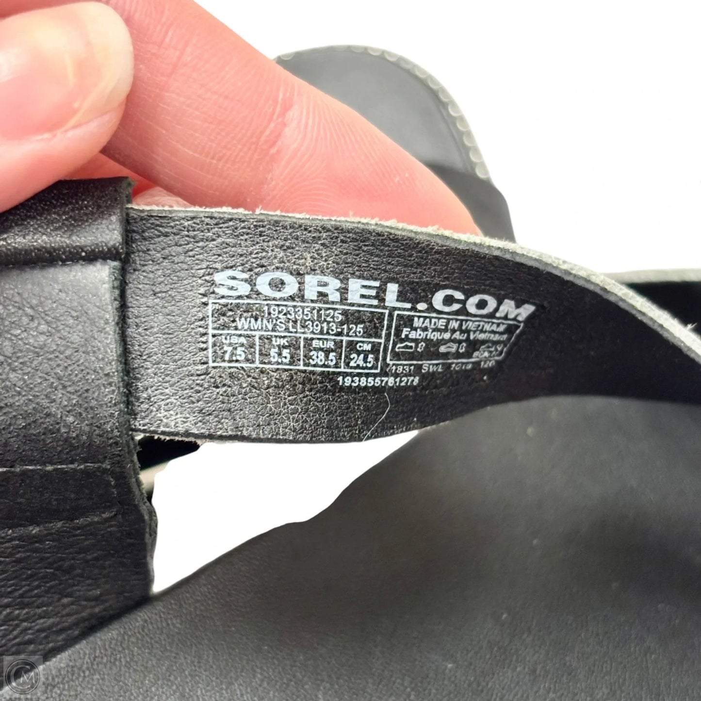 Sandals Flats By Sorel In Black & White, Size: 7.5