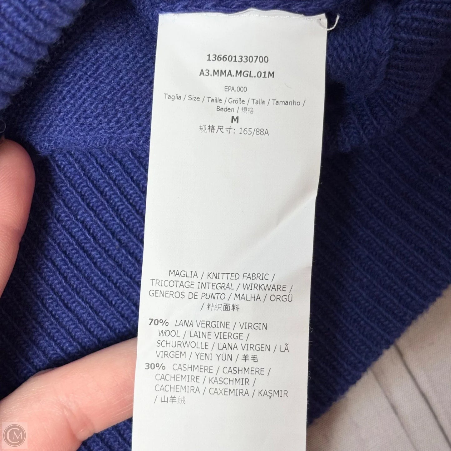 Sweater Designer By Max Mara In Purple, Size: M