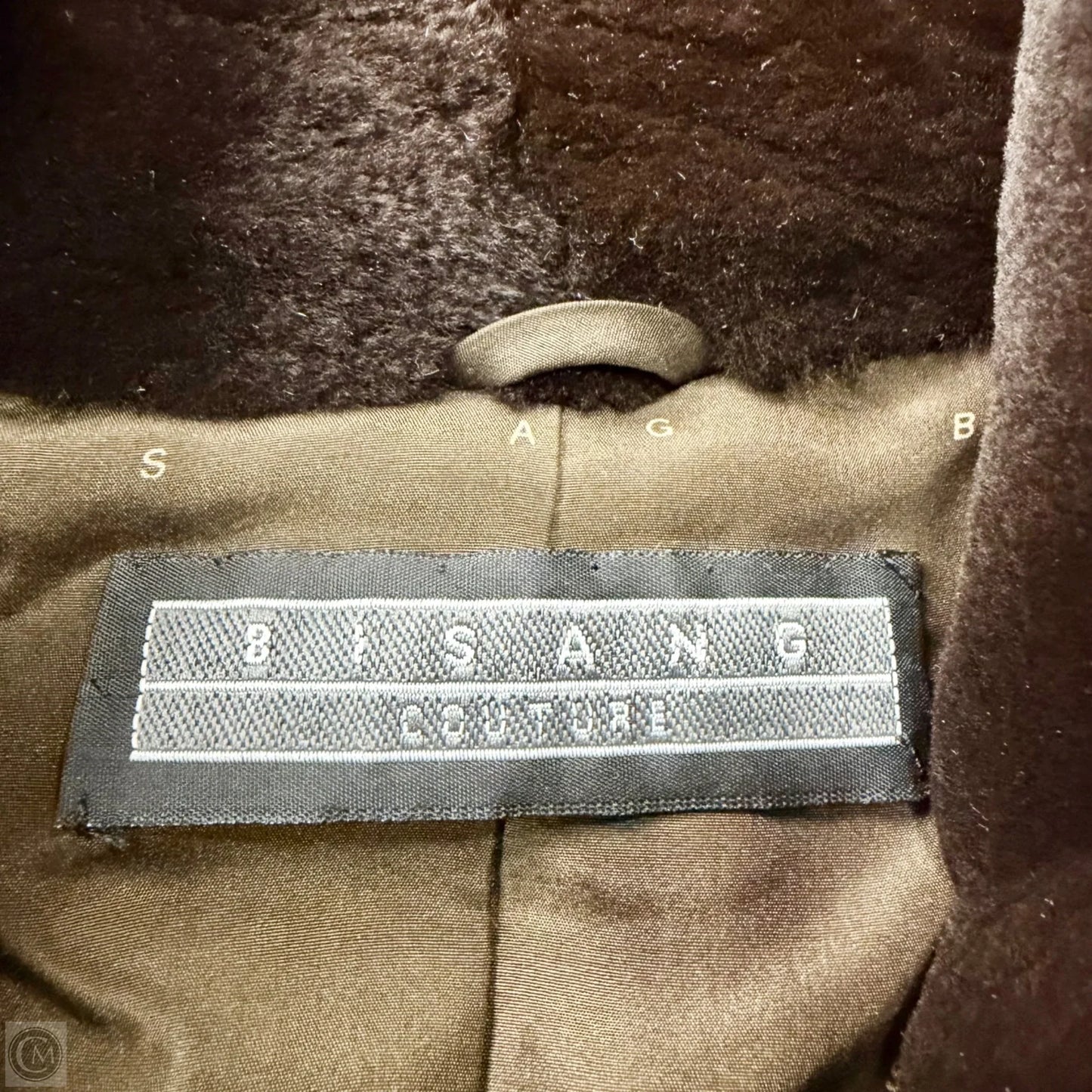 Coat Fur By Bisang Couture In Brown, Size: Osfm