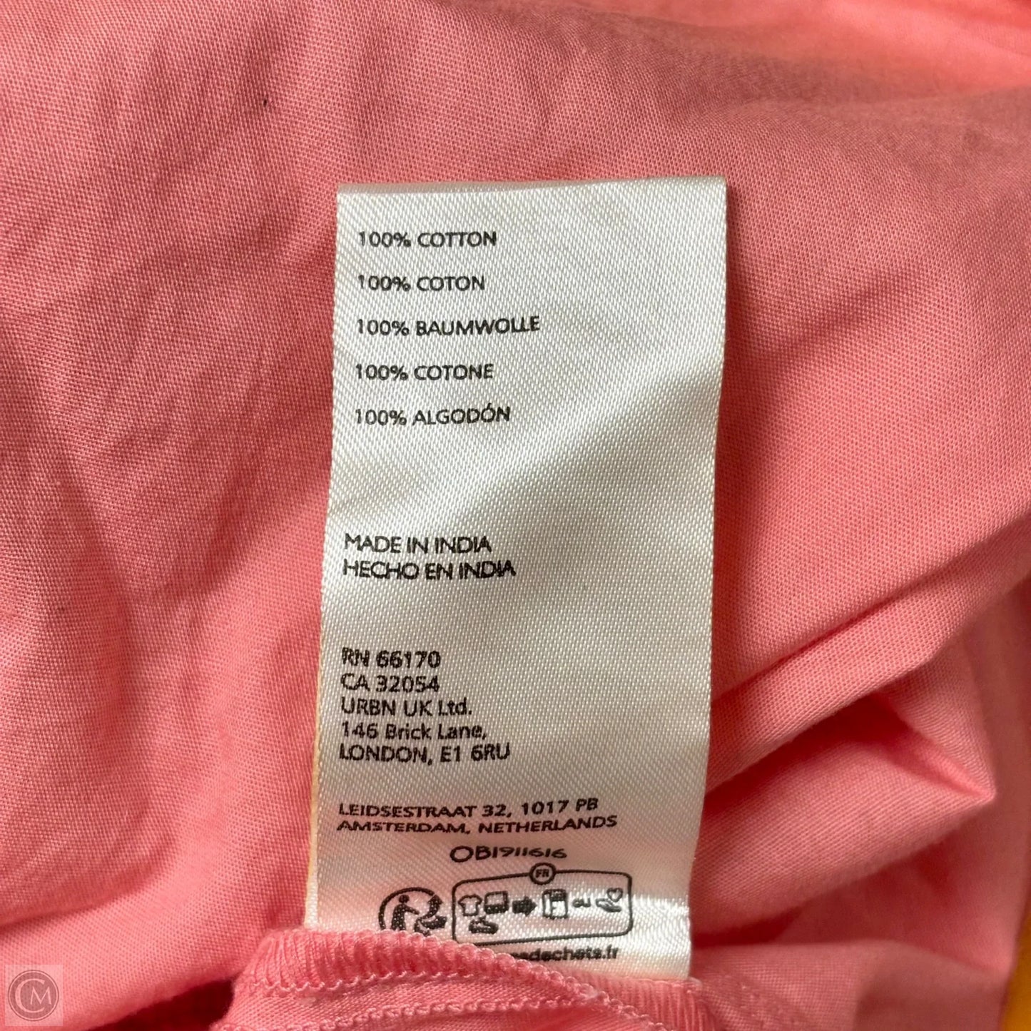 Top 3/4 Sleeve By Maeve In Orange & Pink, Size: Xs