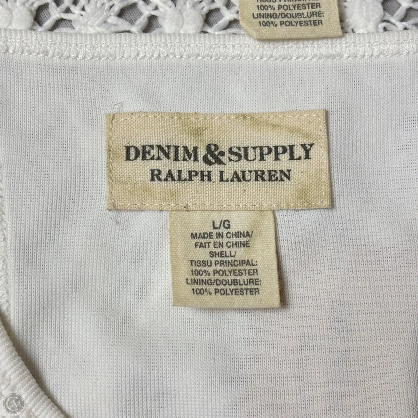 Dress Casual Short By Lauren By Ralph Lauren In White, Size: L