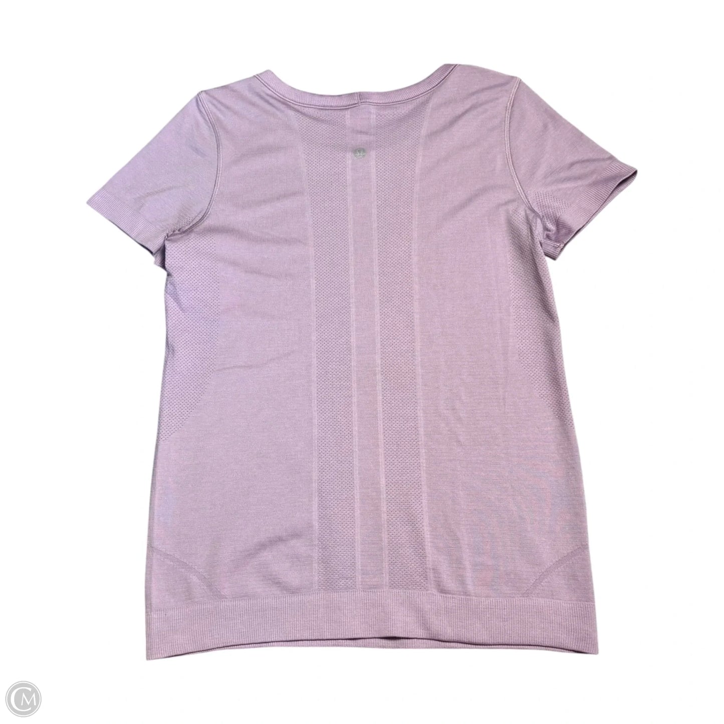 Athletic Top Short Sleeve By Lululemon In Purple, Size: M
