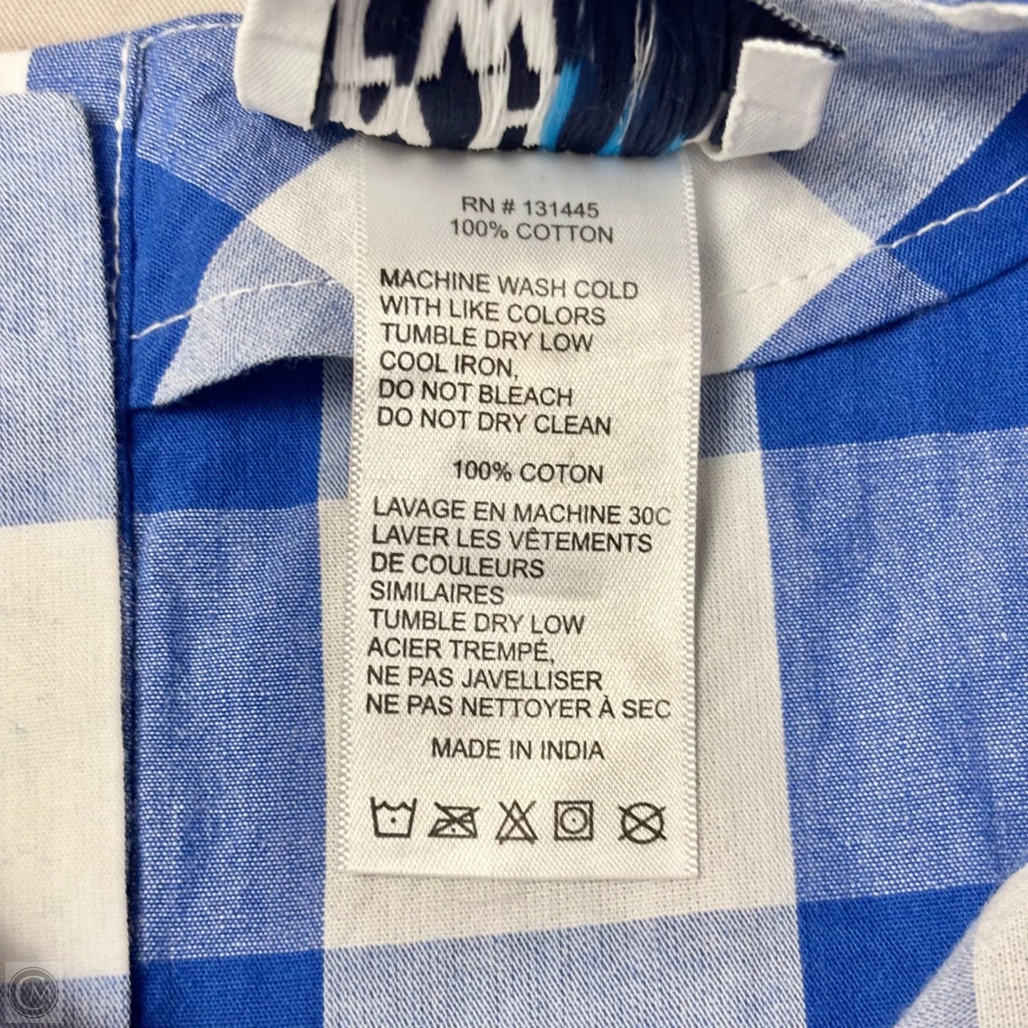 Top Sleeveless By Anthropologie In Plaid Pattern, Size: S