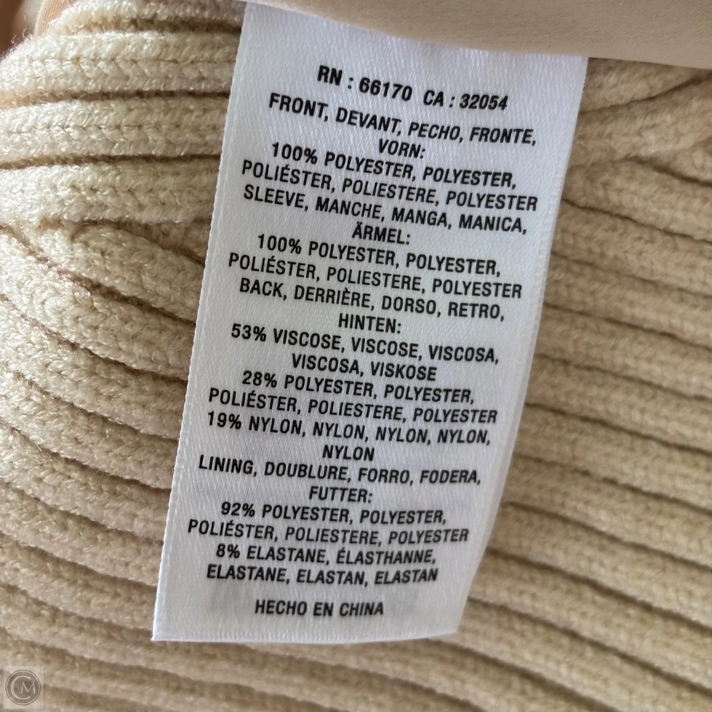 Sweater Cardigan By Anthropologie In Cream & Tan, Size: S