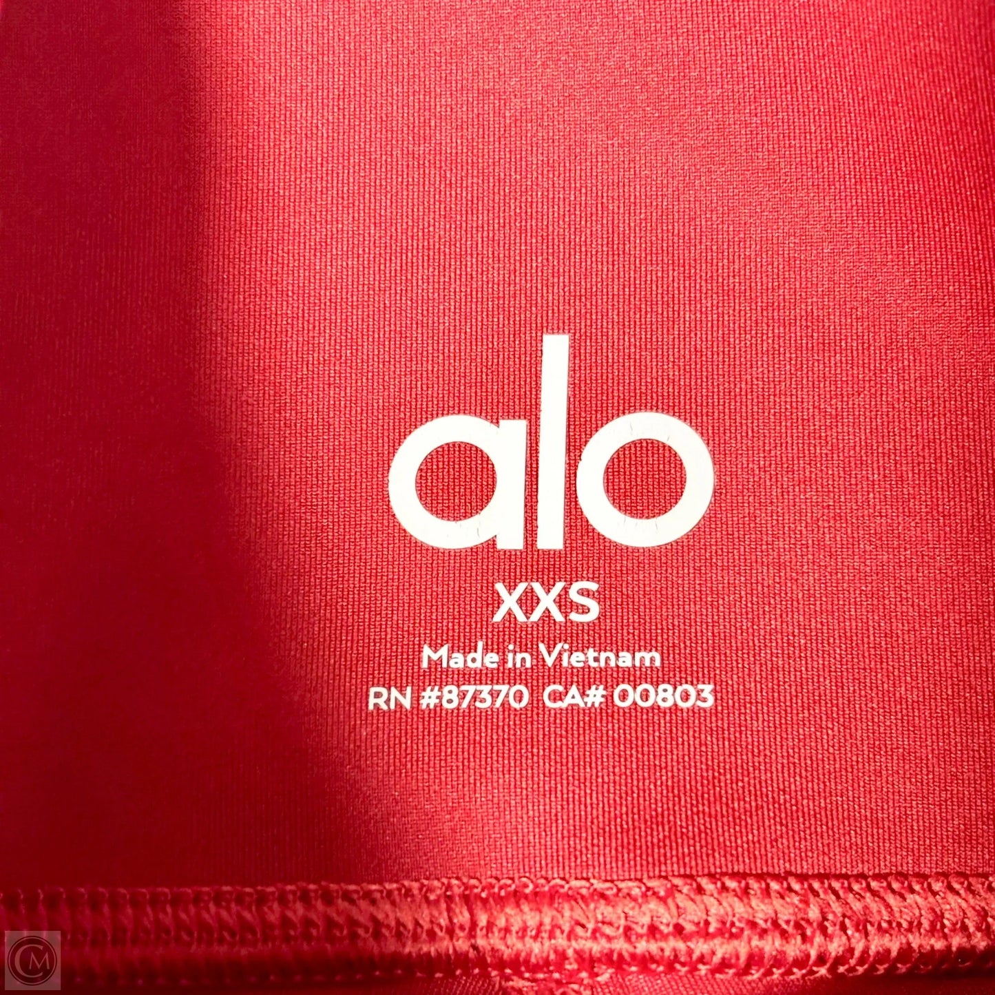 Athletic Leggings By Alo In Red, Size: Xxs