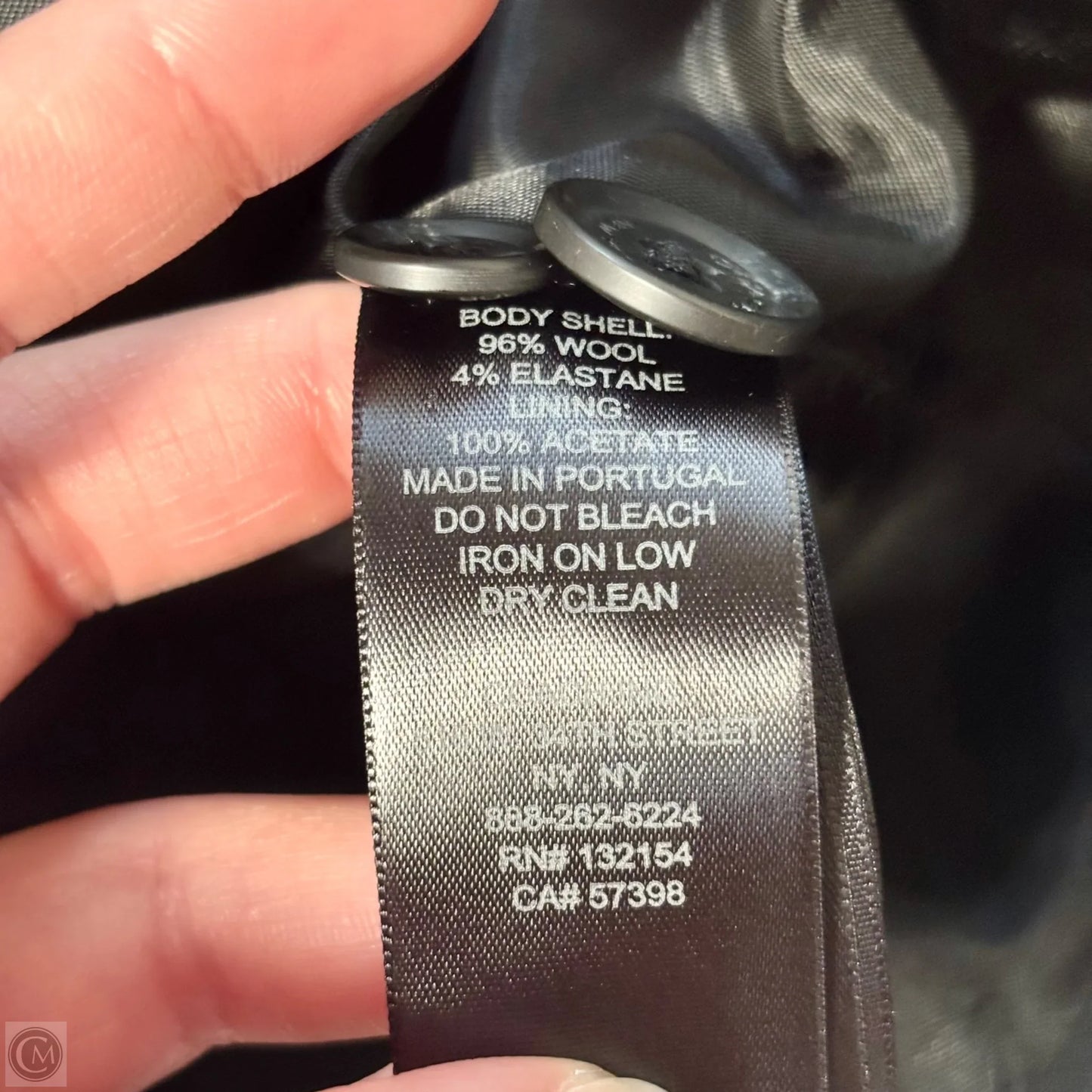 Blazer Designer By Coach In Black, Size: 6