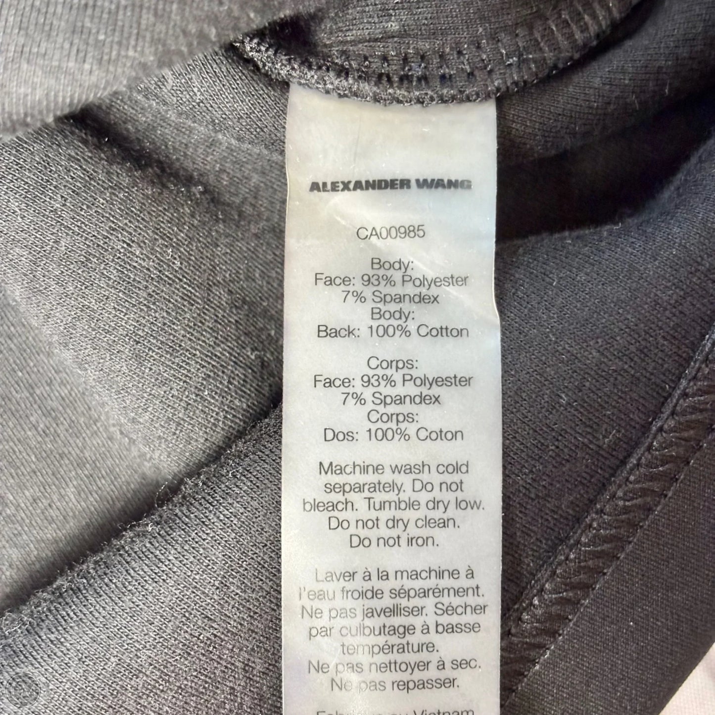 Sweatshirt Luxury Designer By Alexander Wang In Black, Size: S