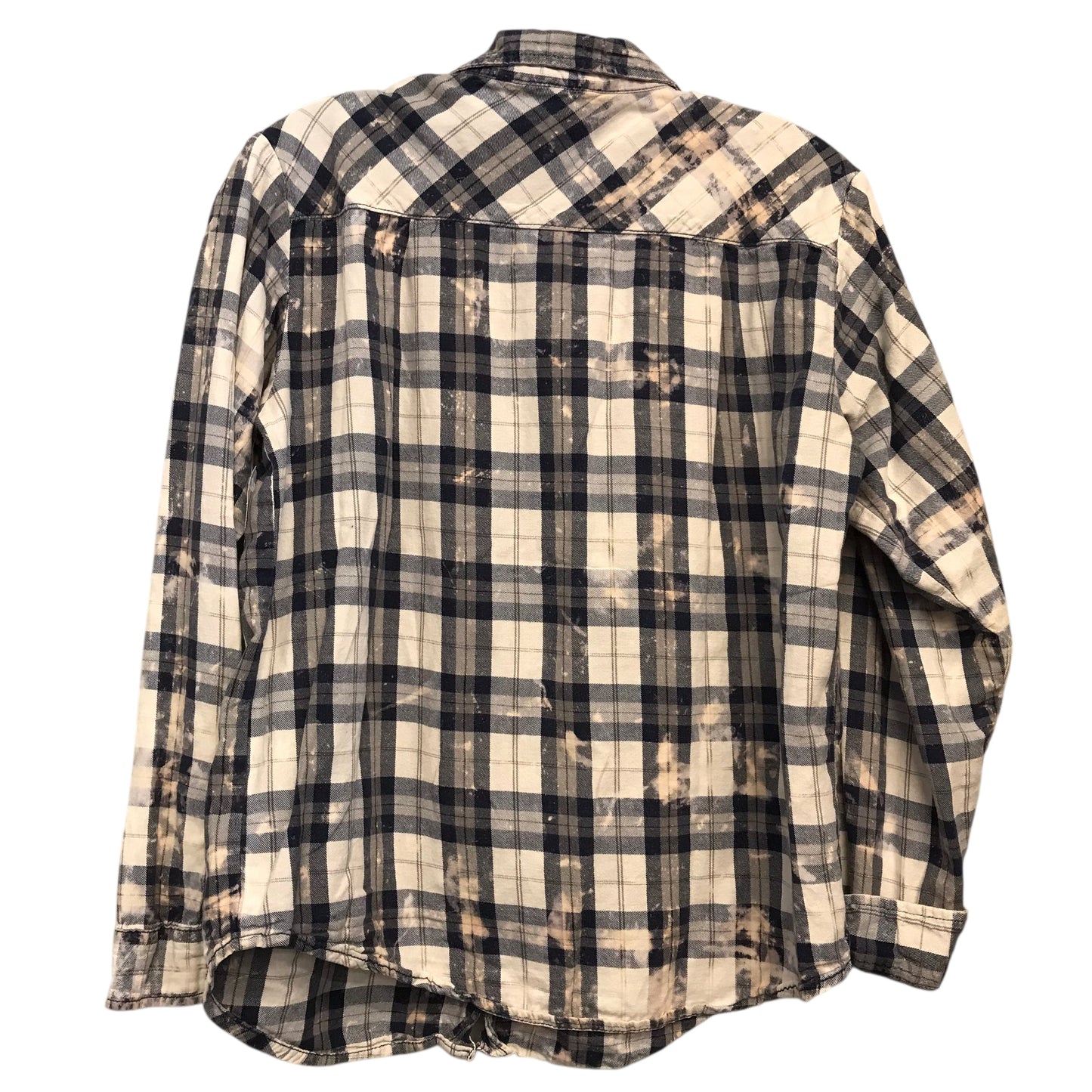 Top Ls By Vanilla In Plaid Pattern, Size:M