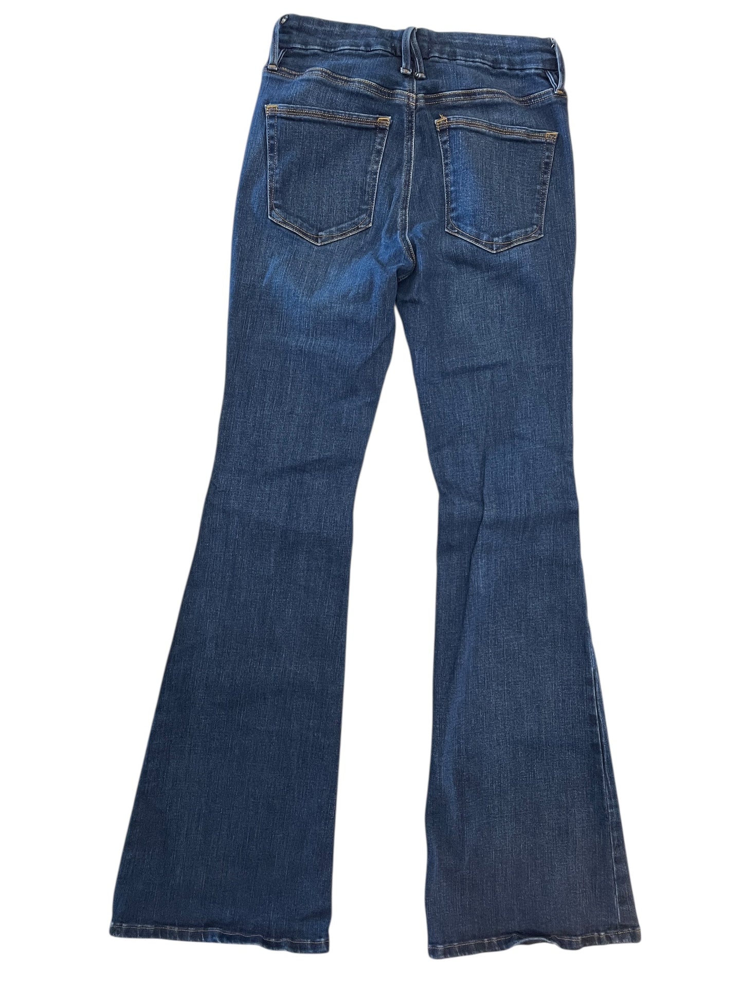 Jeans Flared By Good American In Blue Denim, Size:4