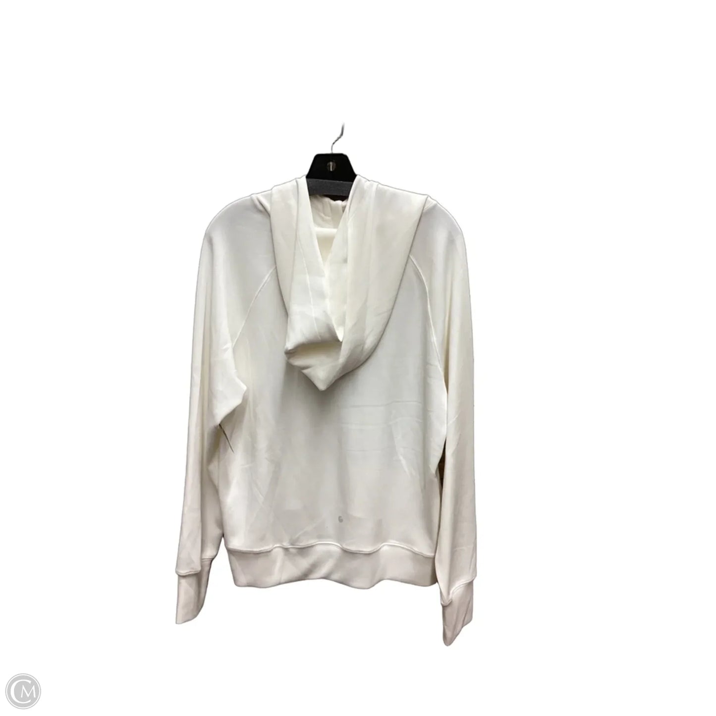 Sweatshirt Hoodie By Clothes Mentor In White, Size: L