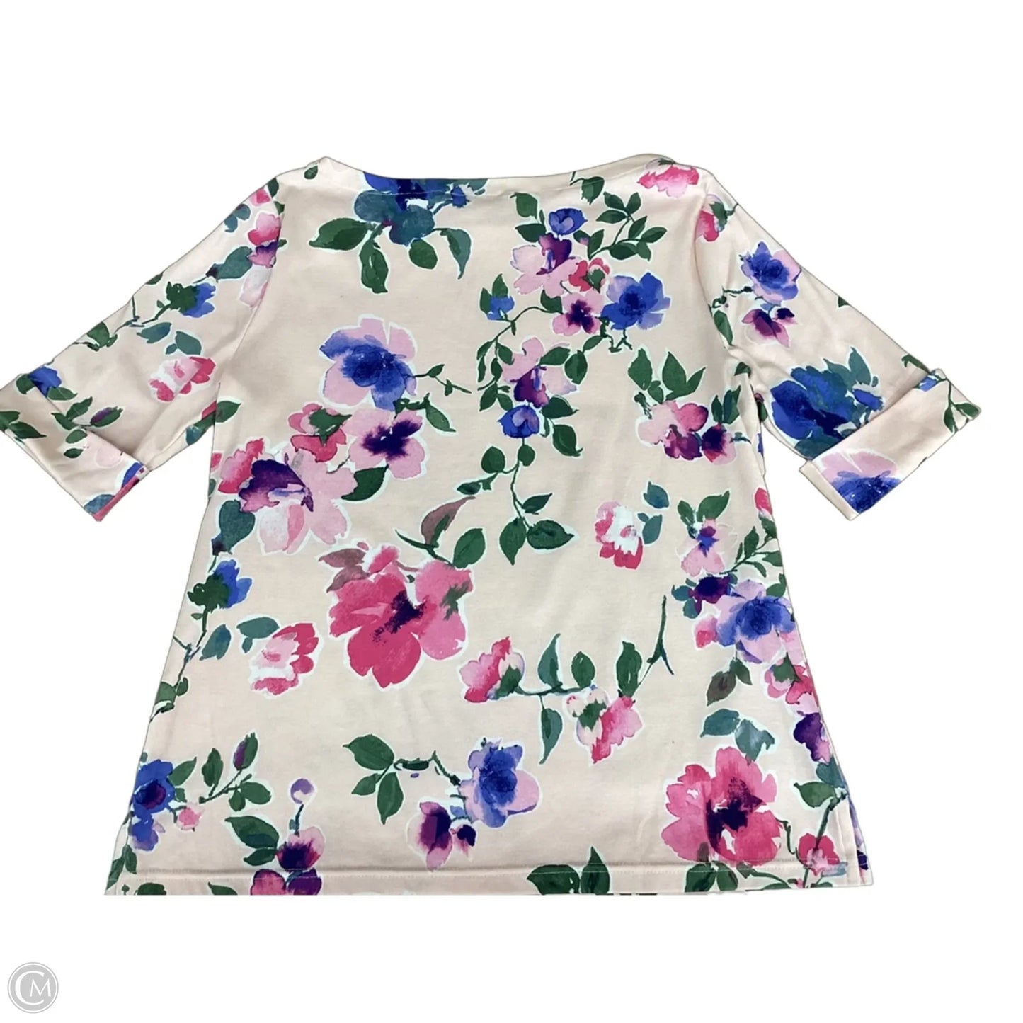 Top Short Sleeve Basic By Lauren By Ralph Lauren In Pink, Size: Xl