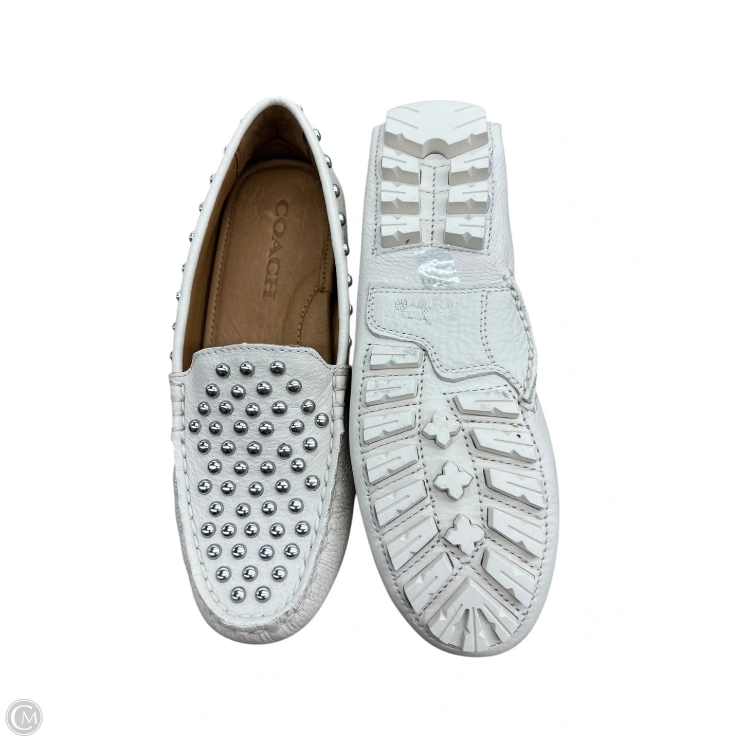 Shoes Designer By Coach In Cream, Size: 5