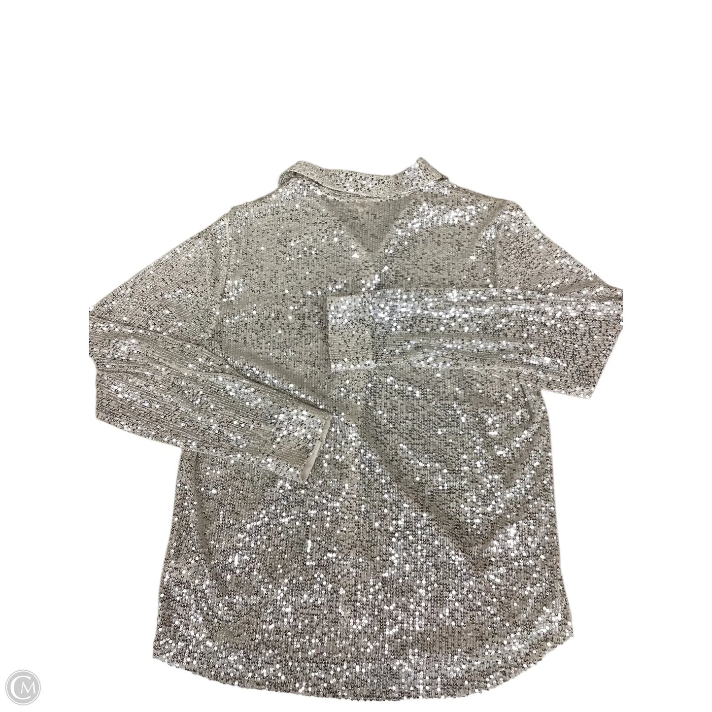 Top Long Sleeve By Open Edit In Gold, Size: M
