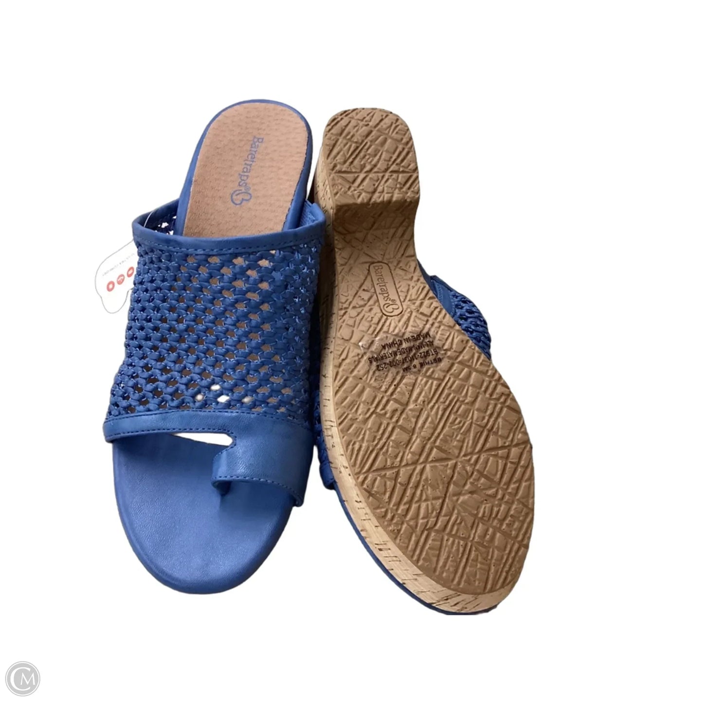 Shoes Heels Block By Bare Traps In Blue, Size: 8.5