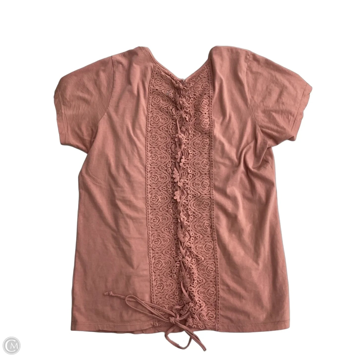 Top Short Sleeve By Clothes Mentor In Peach, Size: Xl