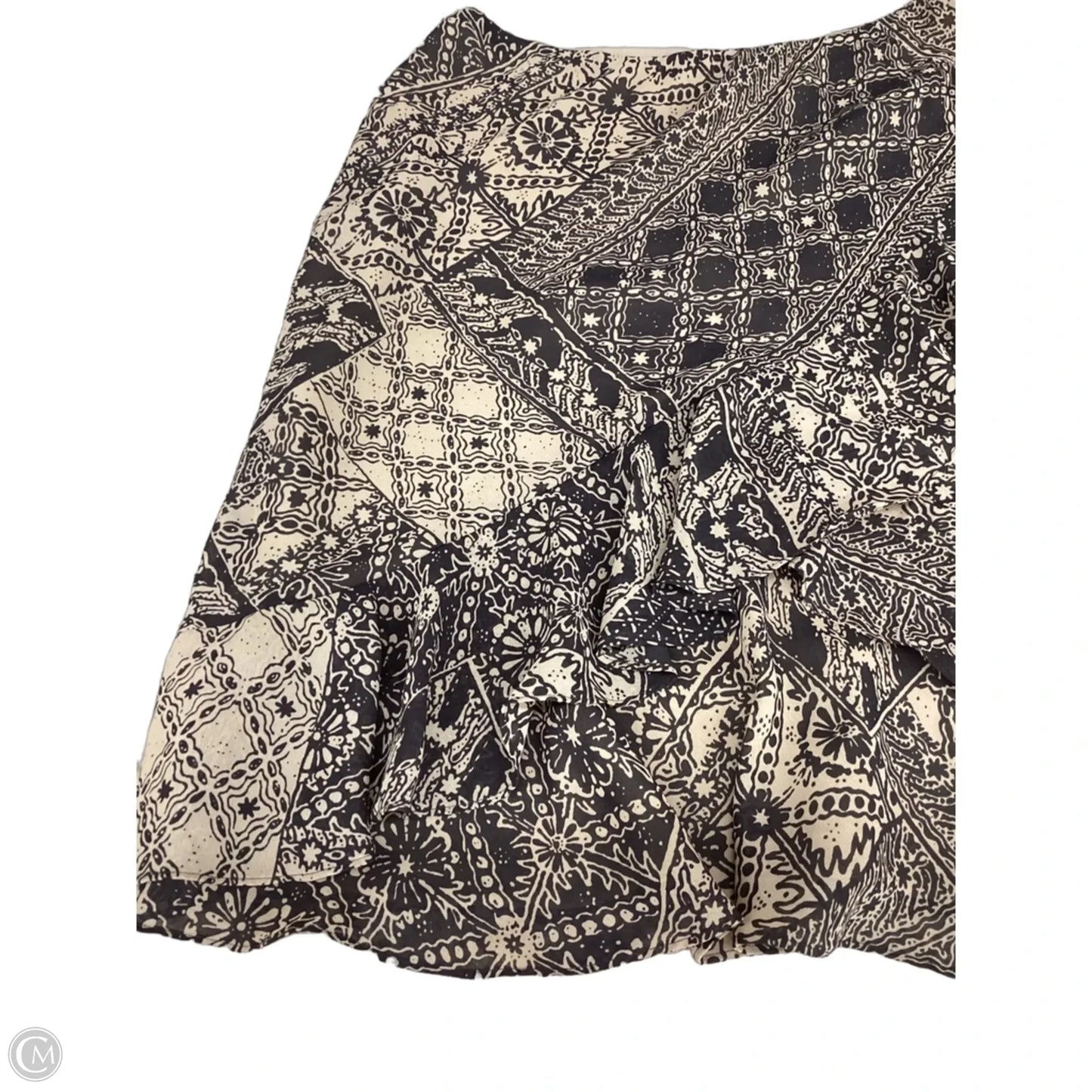 Skirt Midi By Chaps In Brown & Cream, Size: M