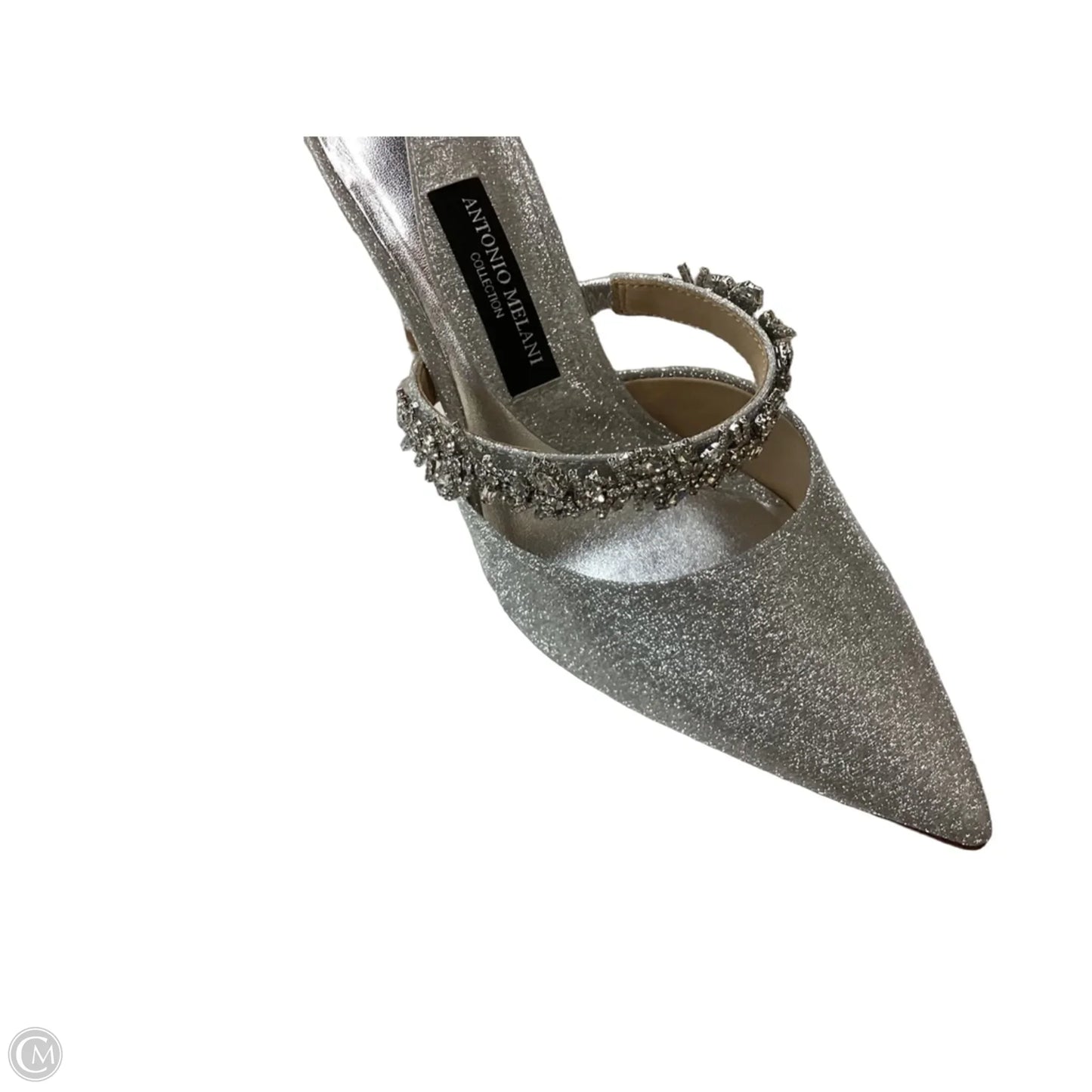 Shoes Heels Stiletto By Antonio In Silver, Size: 8