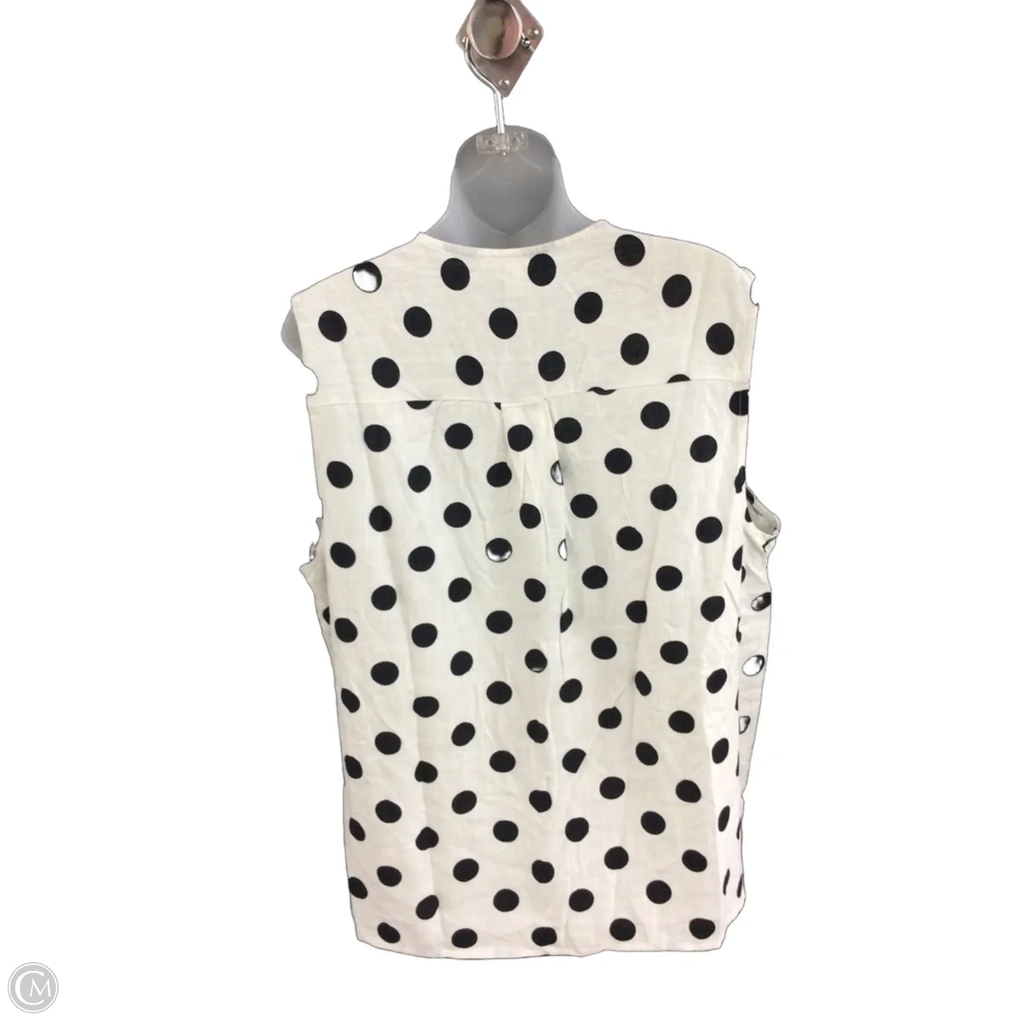 Top Sleeveless By Clothes Mentor In Polkadot Pattern, Size: 2x