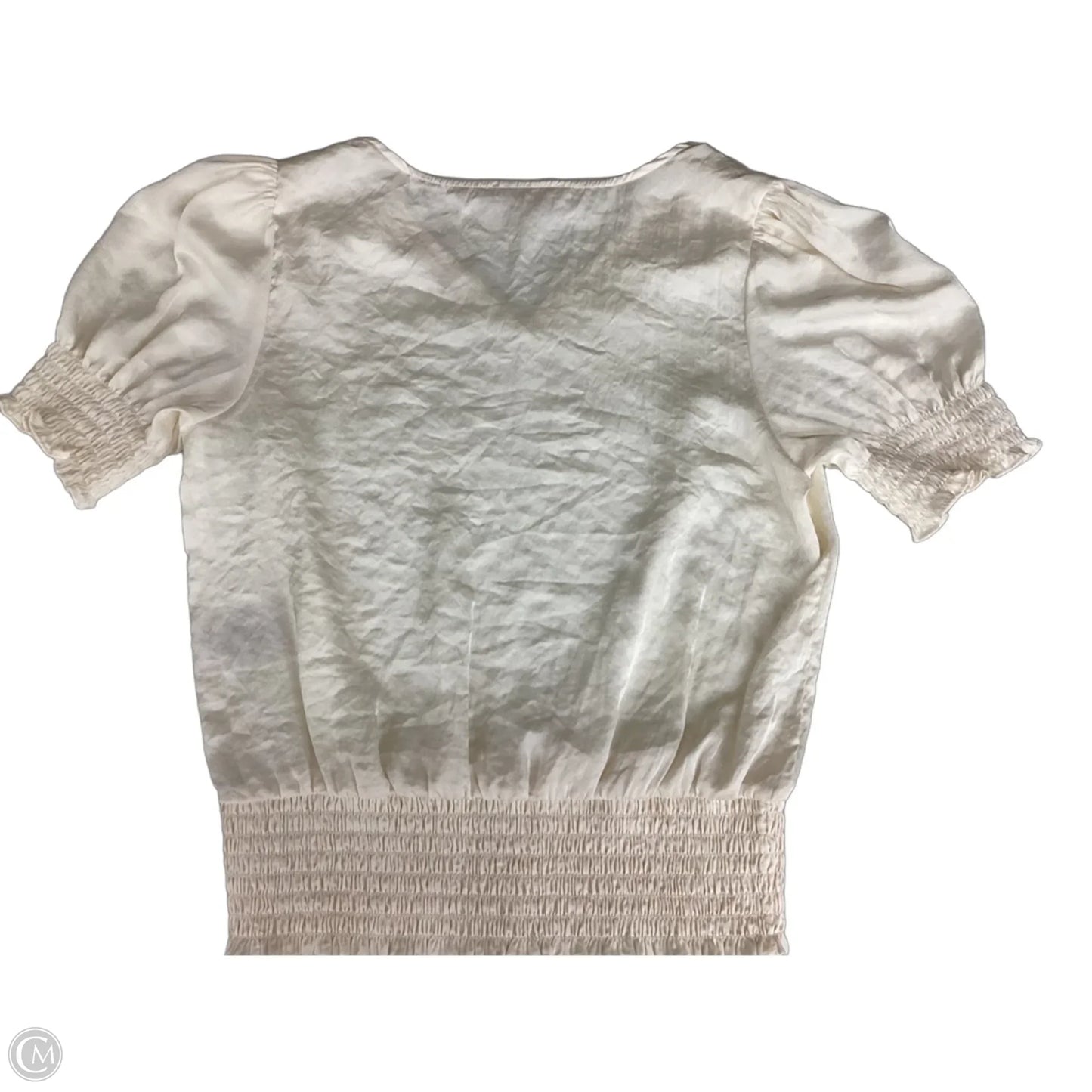 Top Short Sleeve By Philosophy In Ivory, Size: M