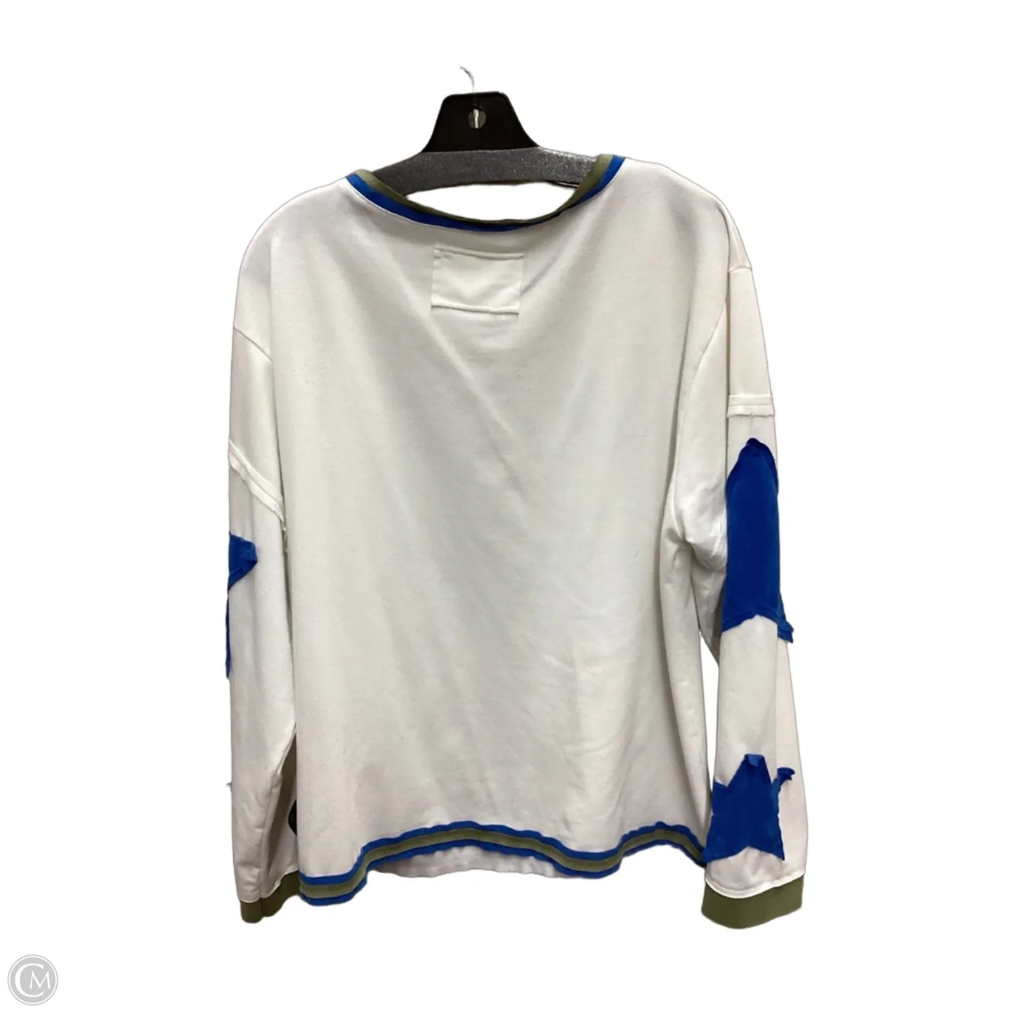 Top Long Sleeve By Clothes Mentor In Black & Cream, Size: M