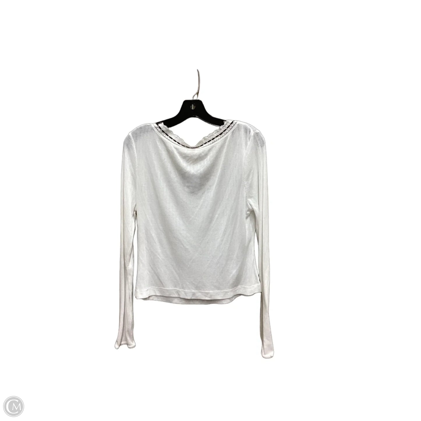 Top Long Sleeve Basic By Free People In White, Size: L