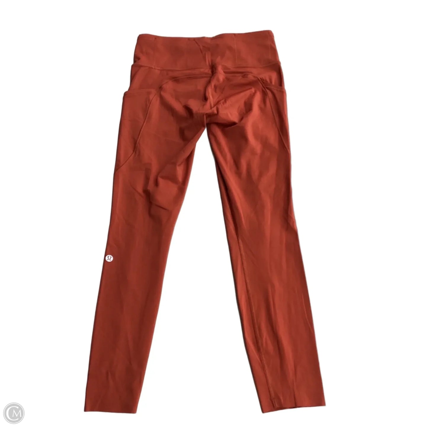 Athletic Leggings By Lululemon In Orange, Size: S