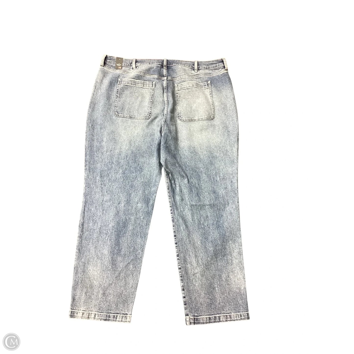 Jeans Straight By Torrid In Blue Denim, Size: 24