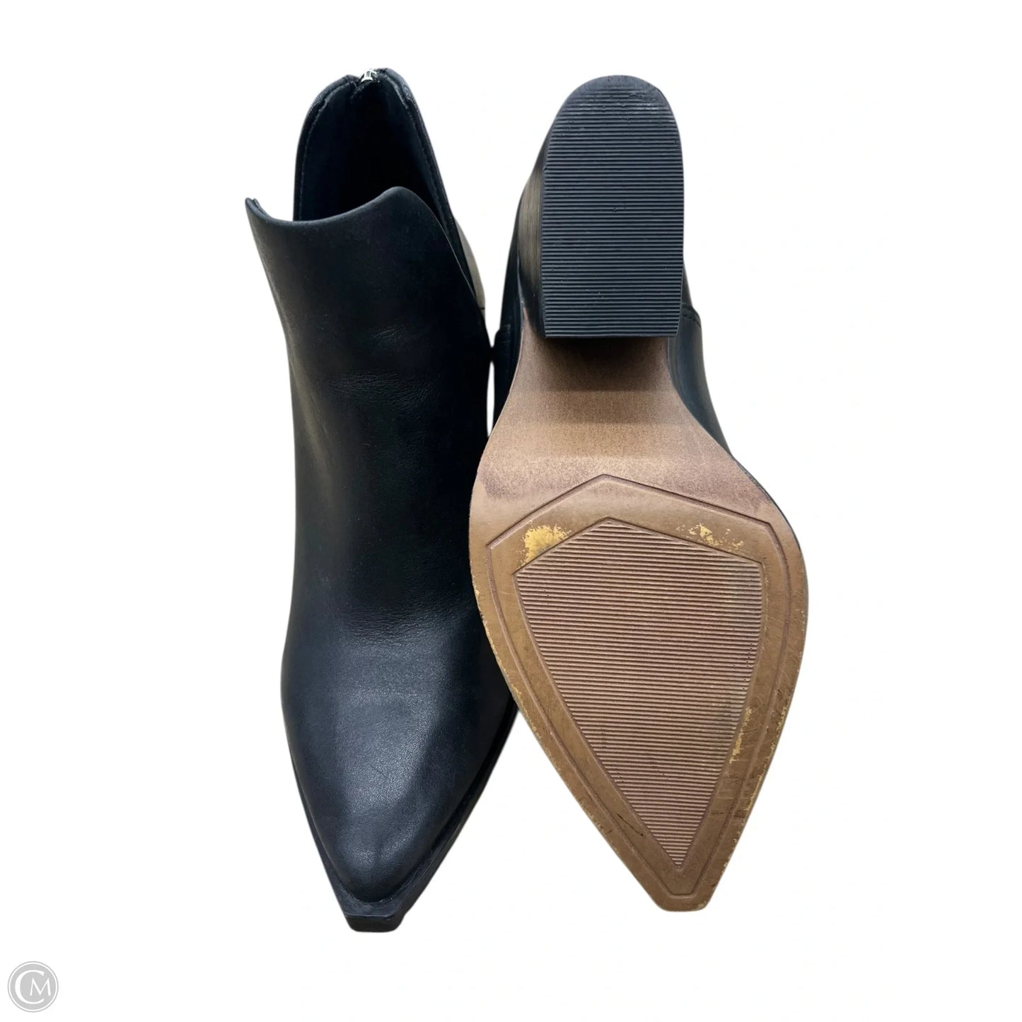 Boots Ankle Heels By Steve Madden In Black, Size: 5.5