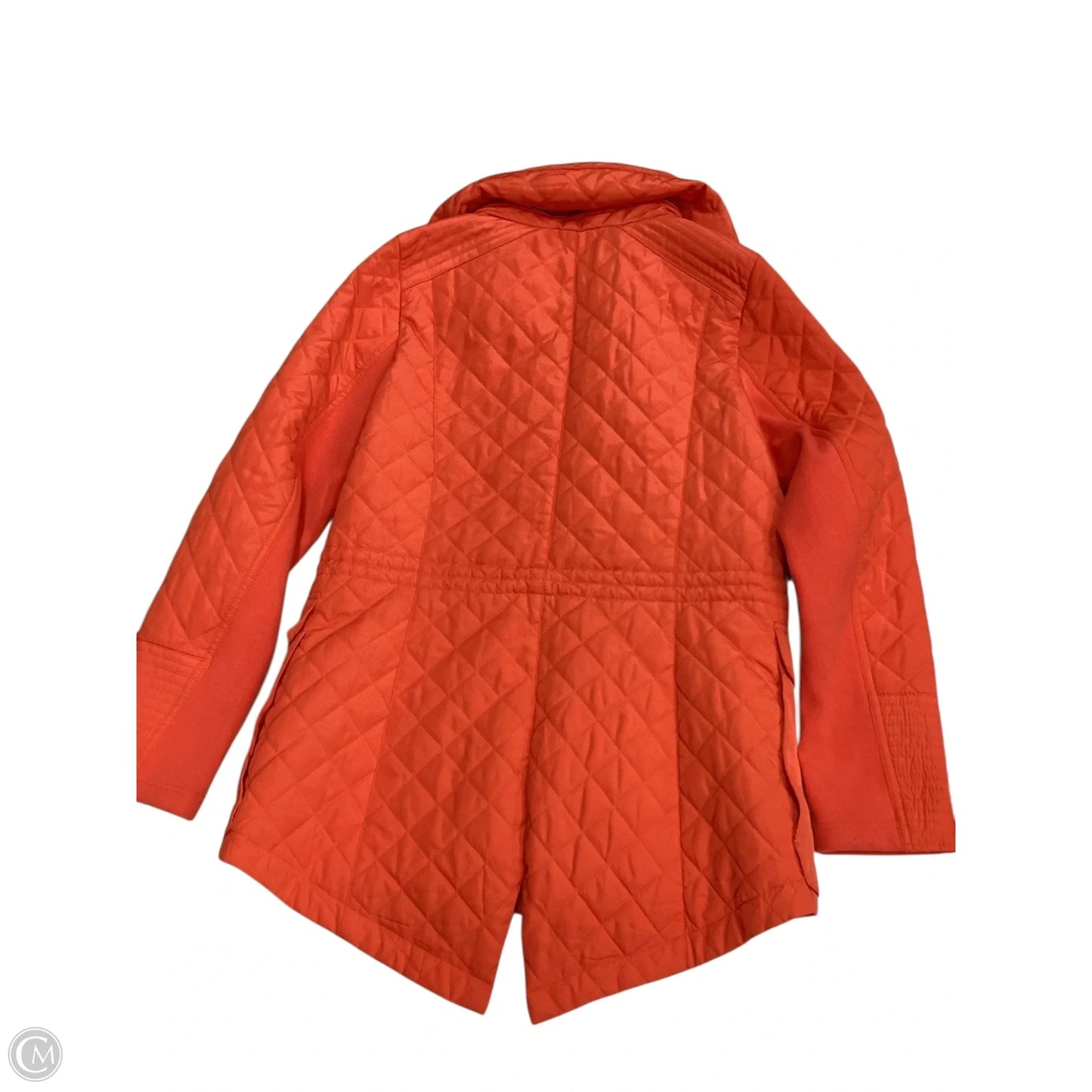 Coat Puffer & Quilted By Bcbgeneration In Orange, Size: M