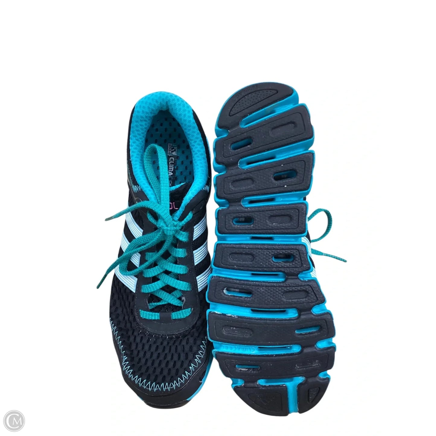 Shoes Athletic By Adidas In Black & Green, Size: 8