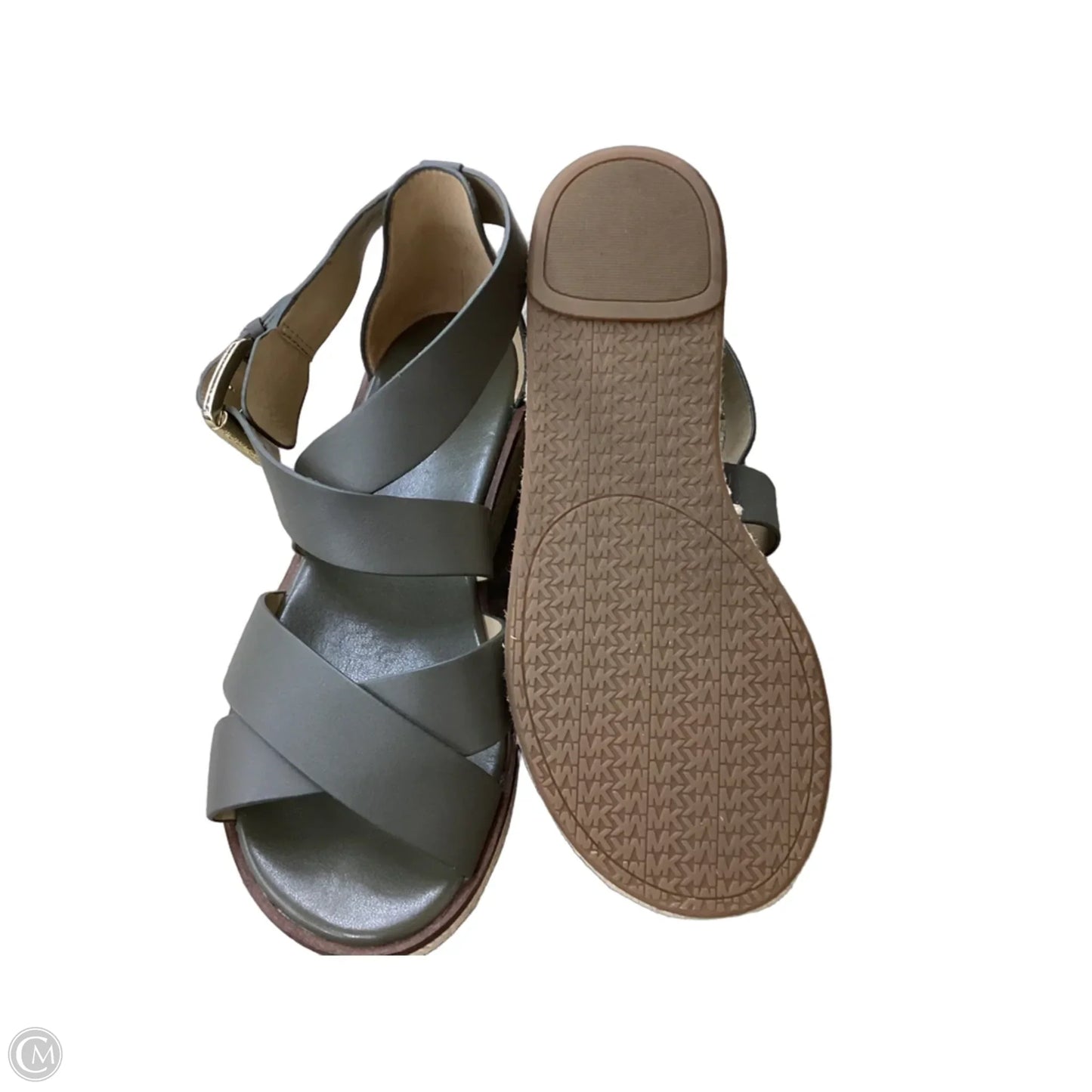 Sandals Heels Platform By Michael By Michael Kors In Green, Size: 6