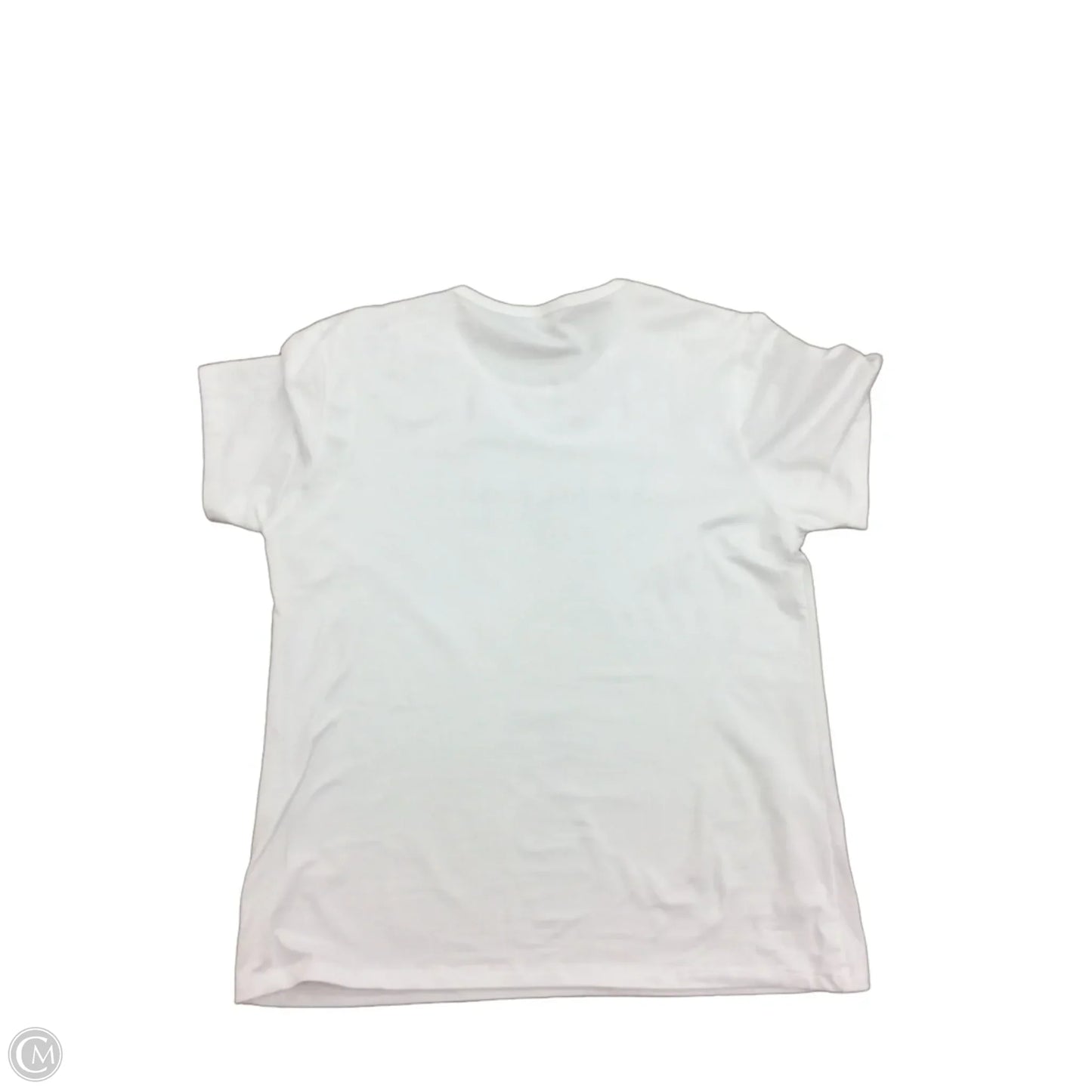 Top Short Sleeve Basic By Tee Shop In White, Size: 4x